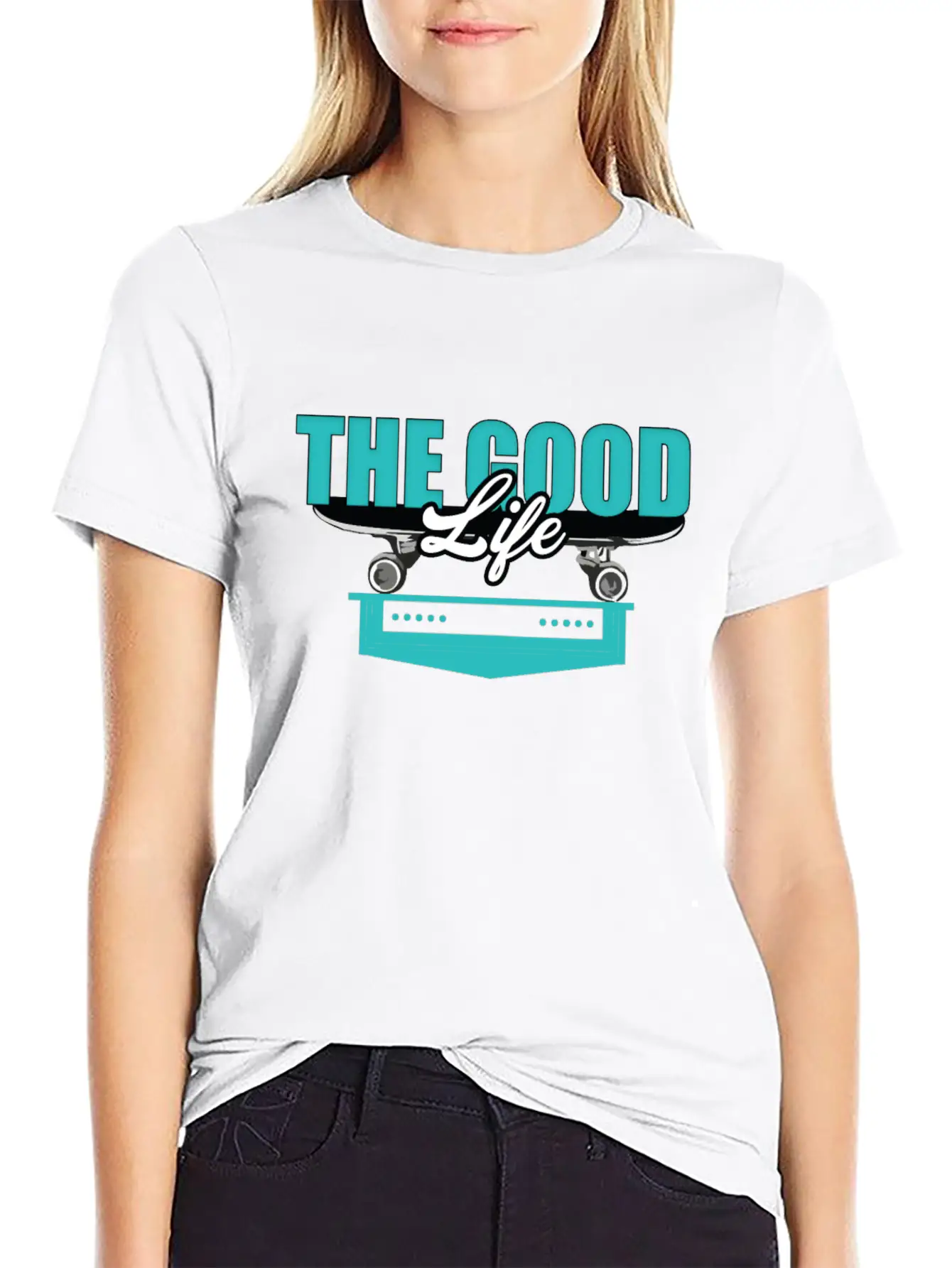 Skateboard Good Life Breathable Soft Cotton T-Shirt – Timeless Casual Look