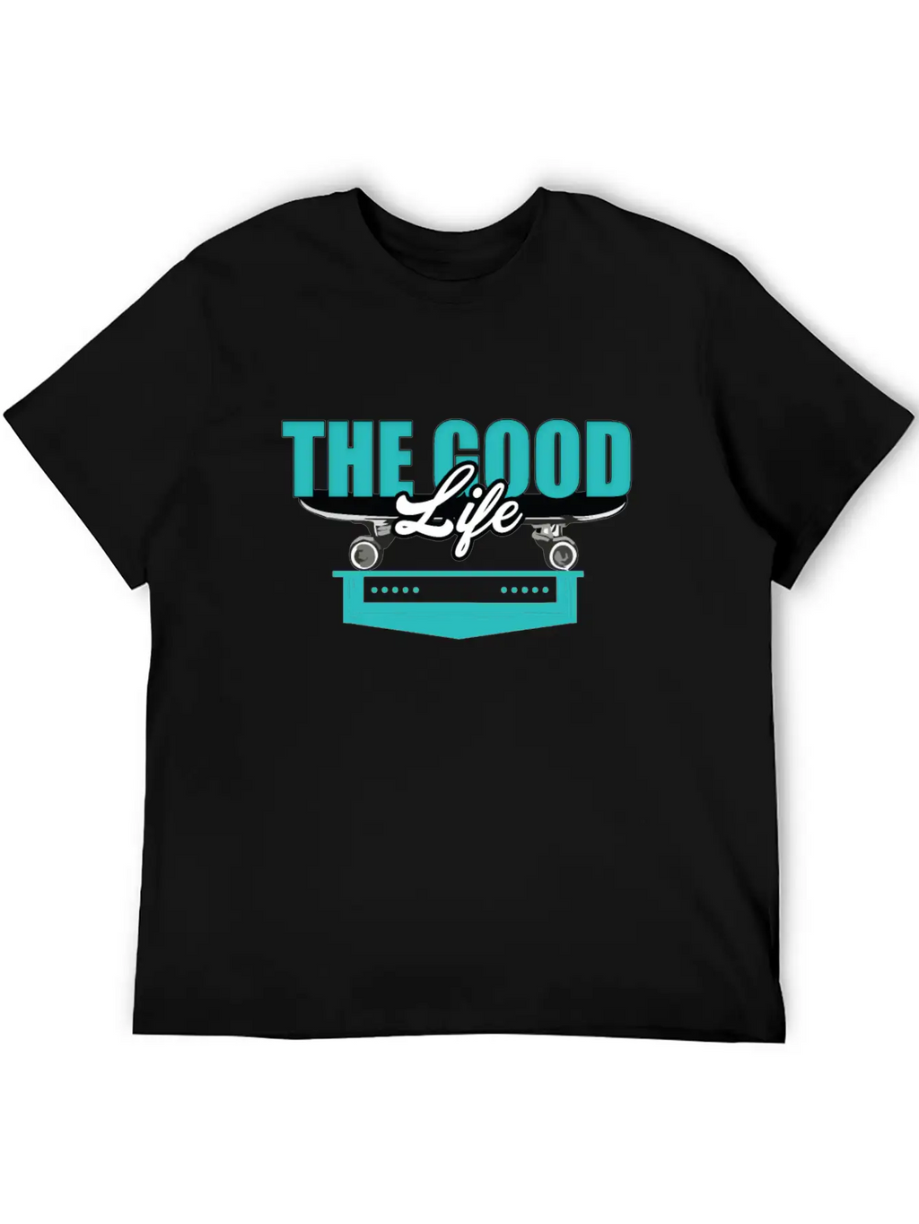 Skateboard Good Life Breathable Soft Cotton T-Shirt – Timeless Casual Look