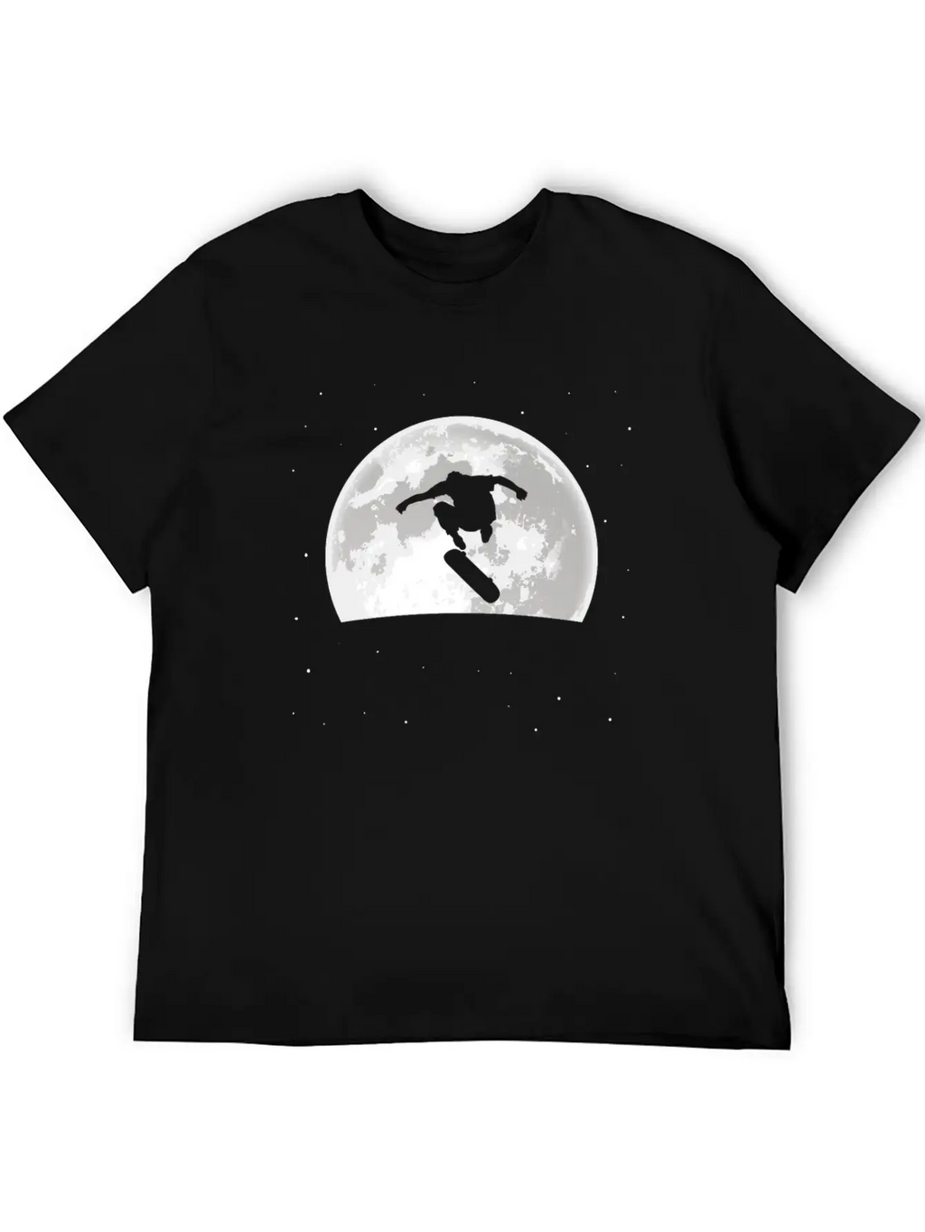 Skateboard Skater Moon Basic Graphic T-Shirt – Daily Comfort In Soft Cotton