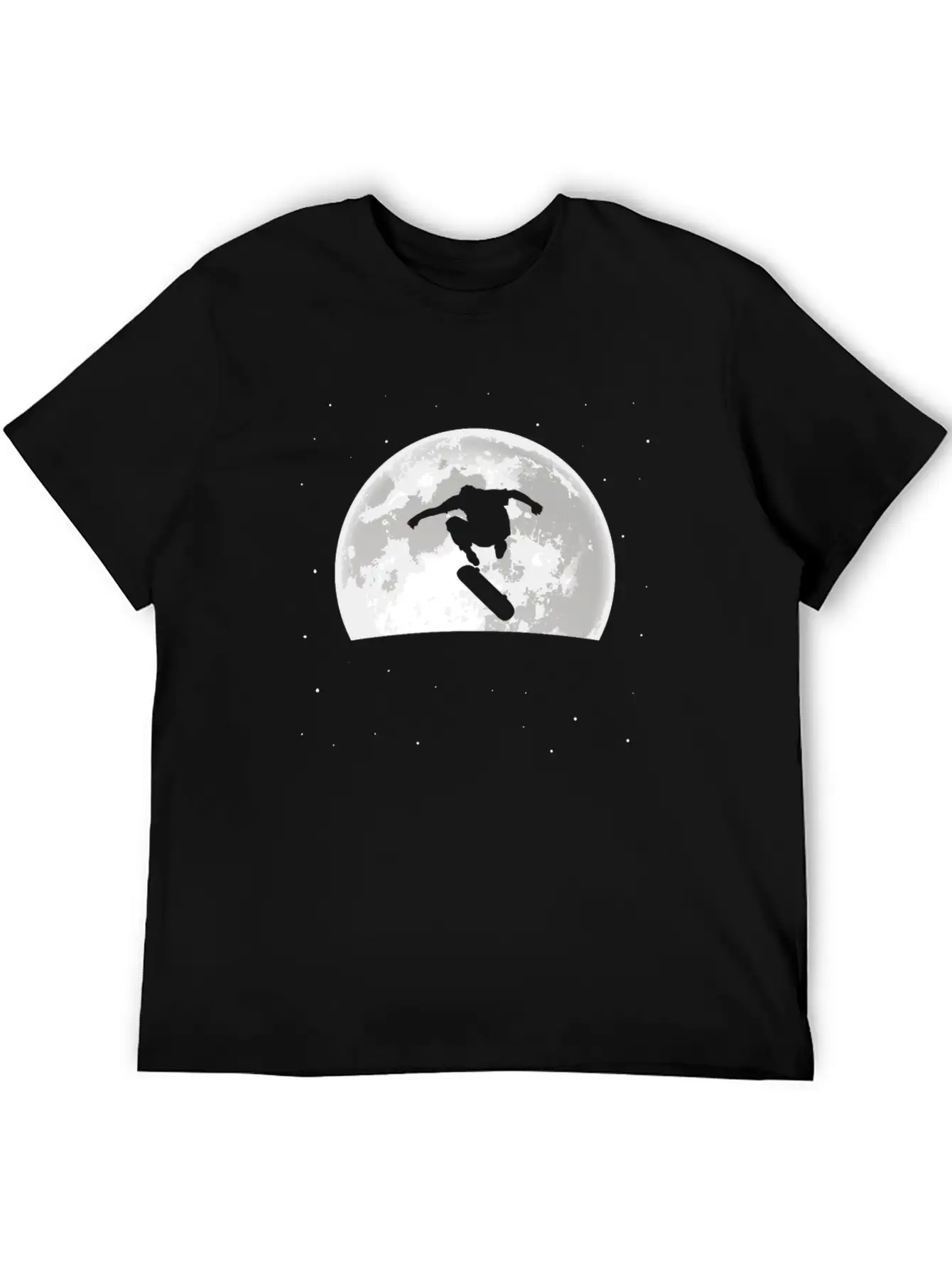 Skateboard Skater Moon Basic Graphic T-Shirt – Daily Comfort In Soft Cotton