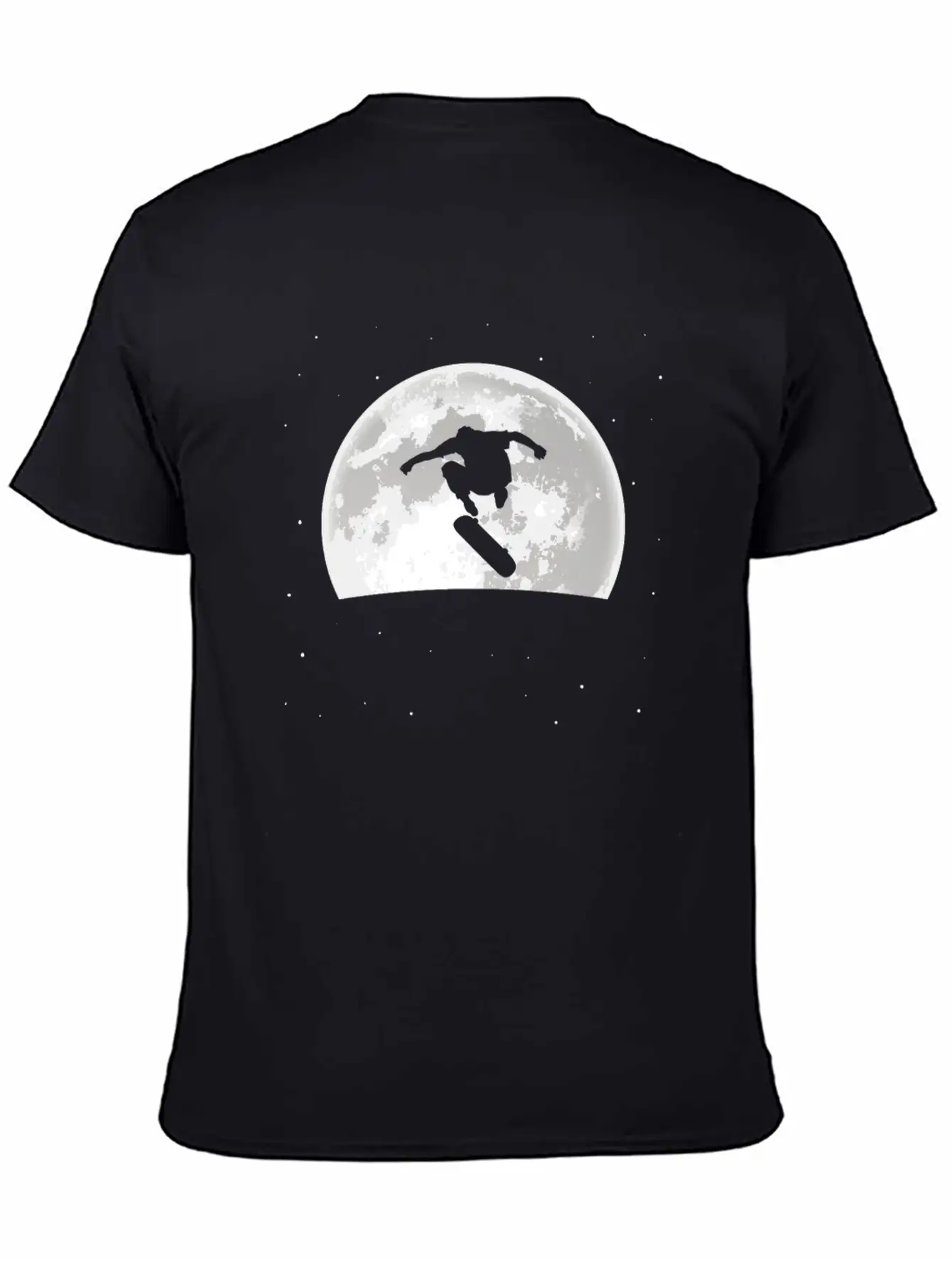 Skateboard Skater Moon Basic Graphic T-Shirt – Daily Comfort In Soft Cotton