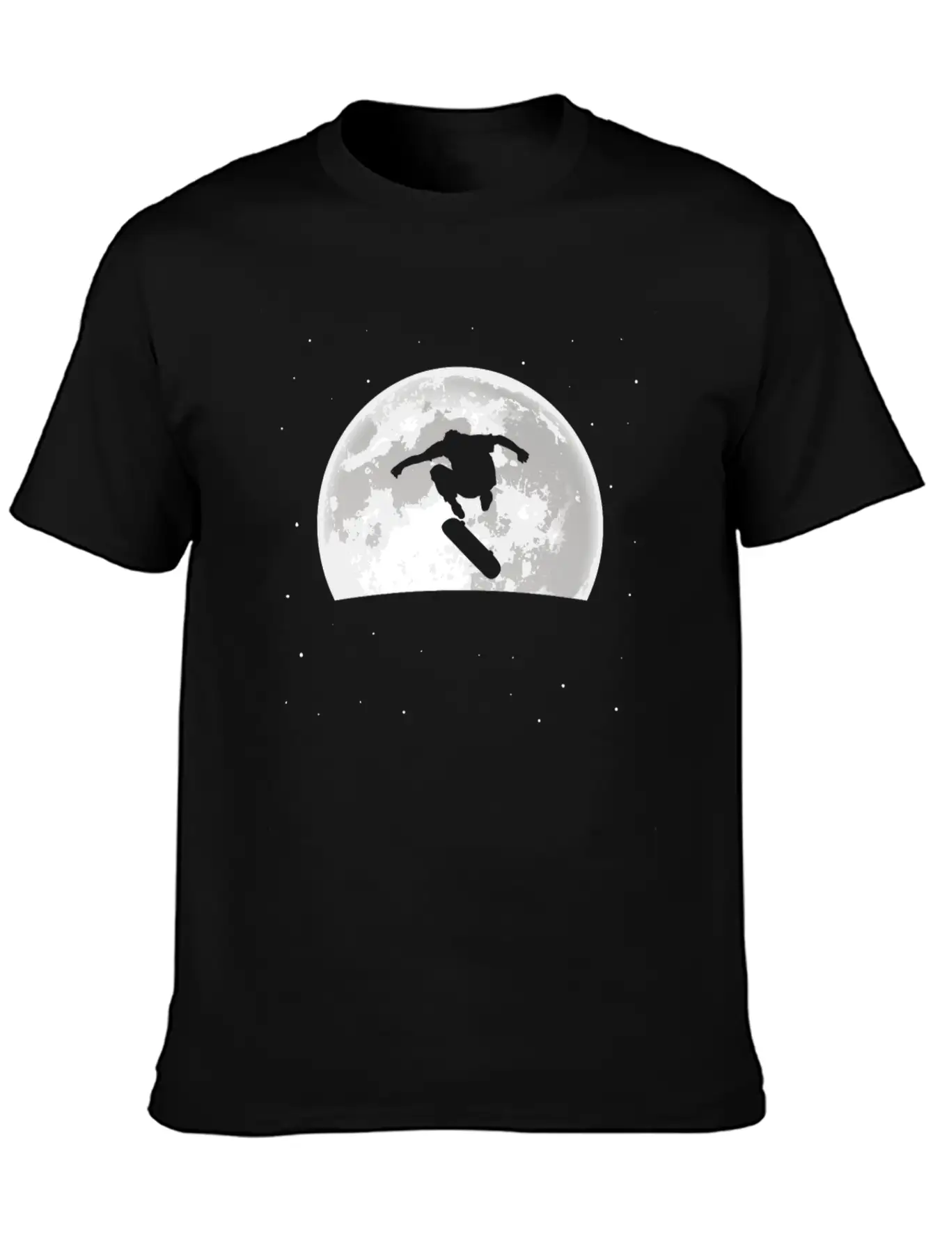 Skateboard Skater Moon Basic Graphic T-Shirt – Daily Comfort In Soft Cotton