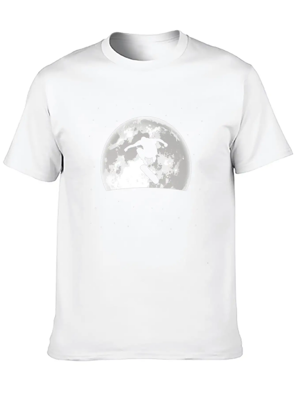 Skateboard Skater Moon Basic Graphic T-Shirt – Daily Comfort In Soft Cotton