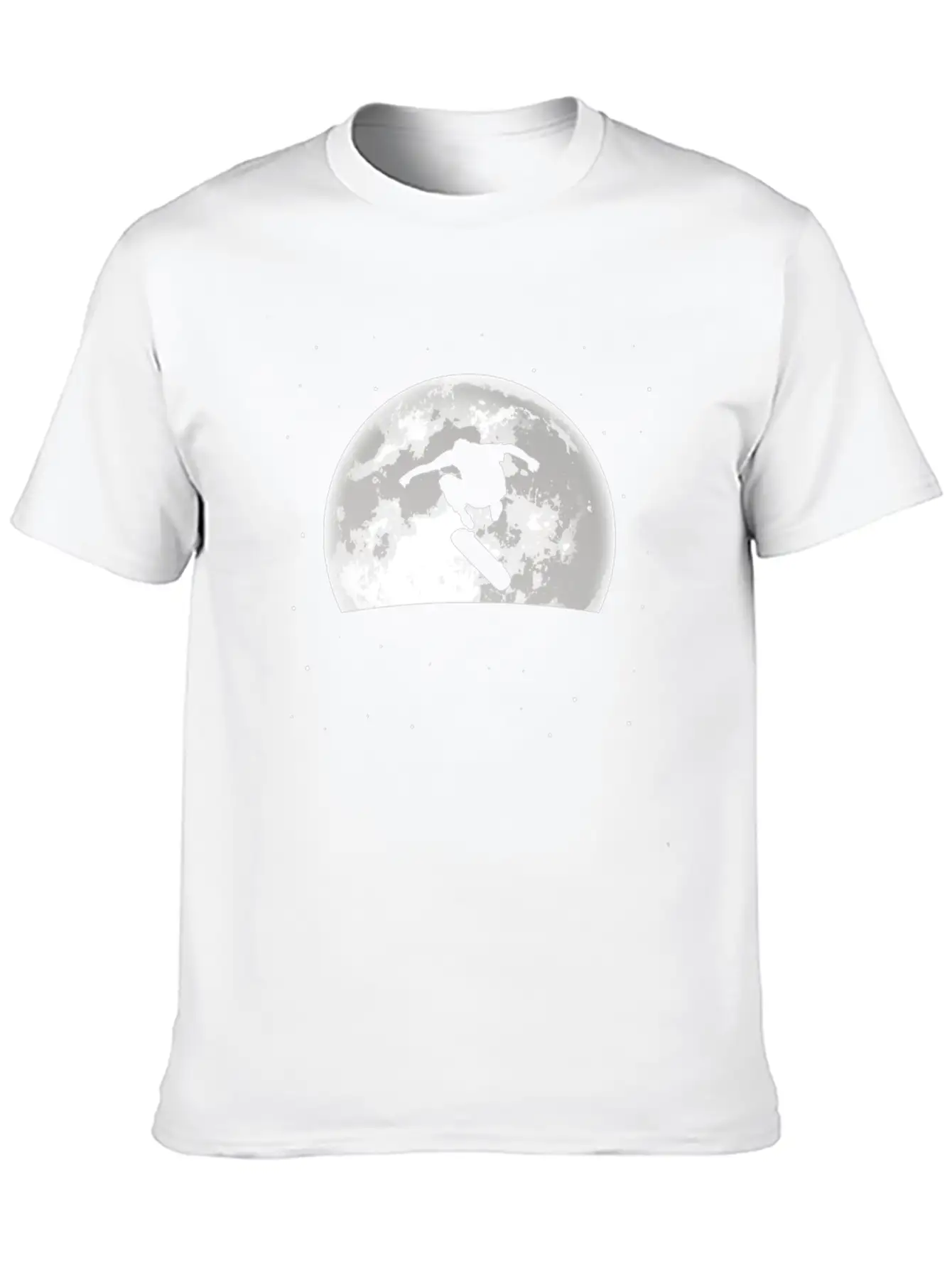 Skateboard Skater Moon Basic Graphic T-Shirt – Daily Comfort In Soft Cotton