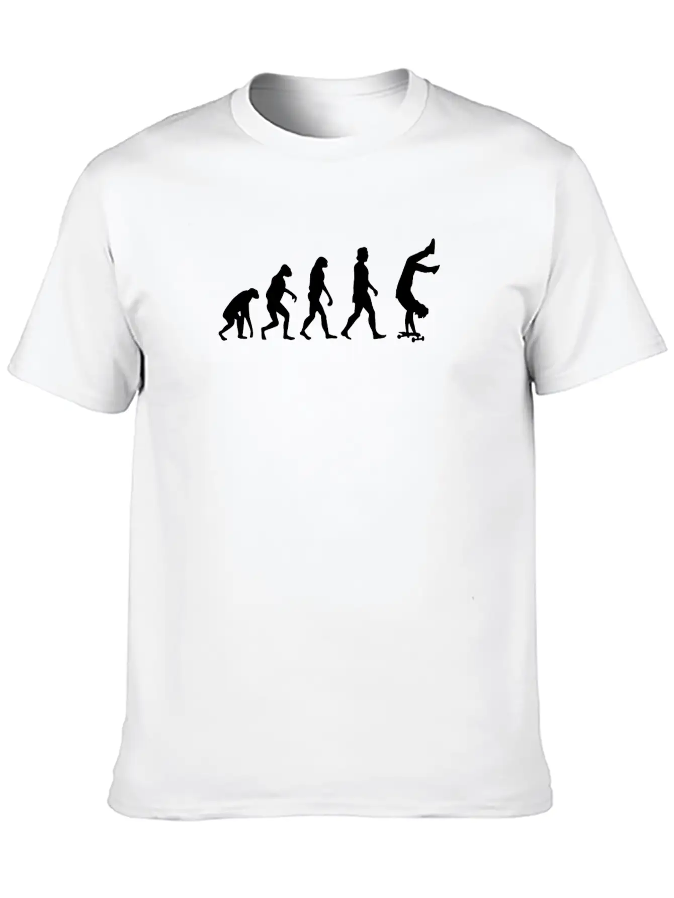 Skateboarder Skater Evolution Basic Graphic T-Shirt – Daily Comfort In Soft Cotton