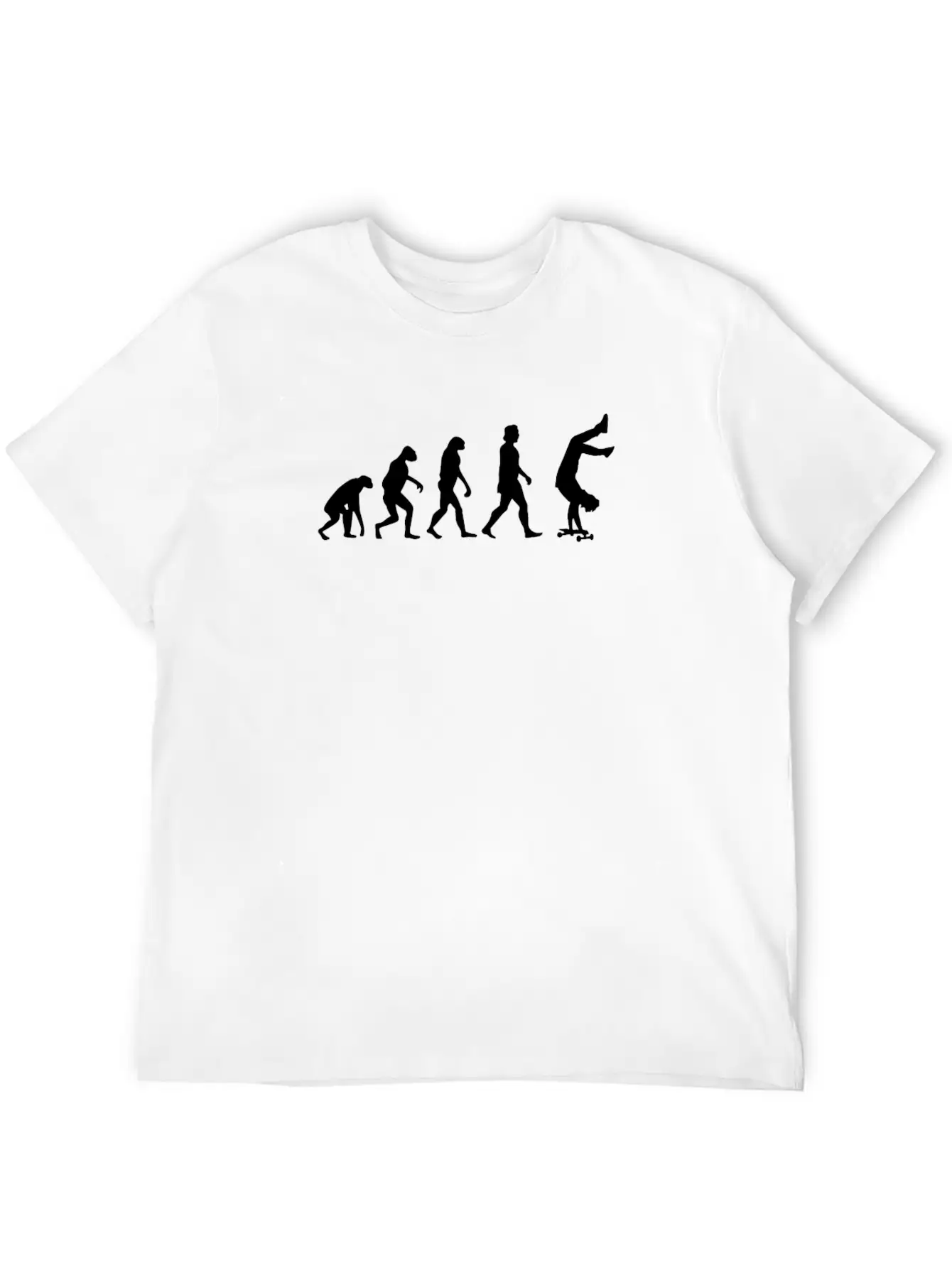Skateboarder Skater Evolution Basic Graphic T-Shirt – Daily Comfort In Soft Cotton