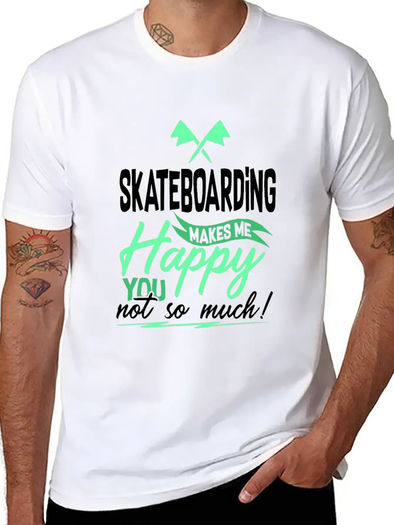 Skateboarding Skater Breathable Soft Cotton T-Shirt – Timeless Casual Look