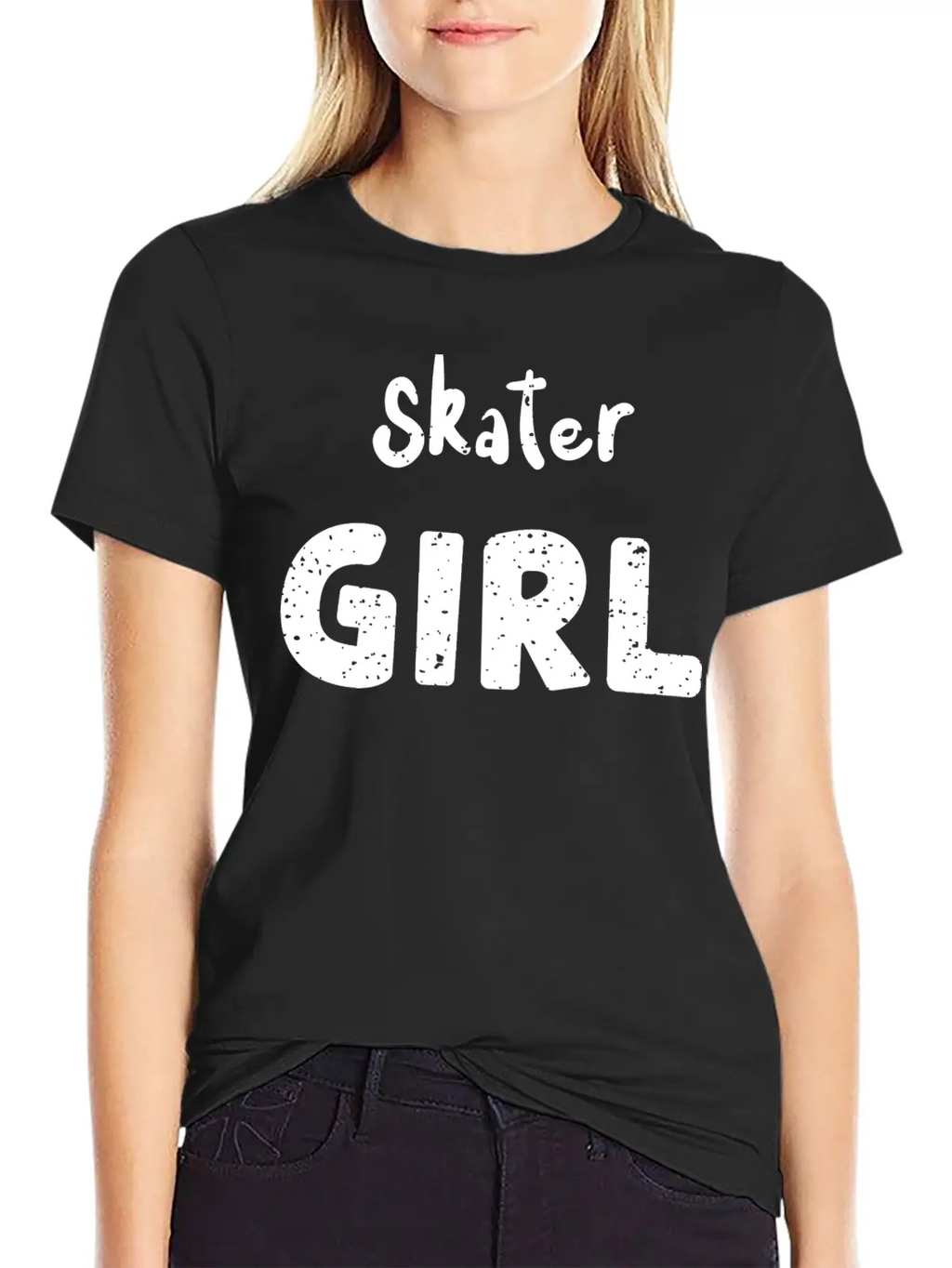 Skater Girl - Skating Essential Cotton Tee For Daily Outfits – Unisex Style