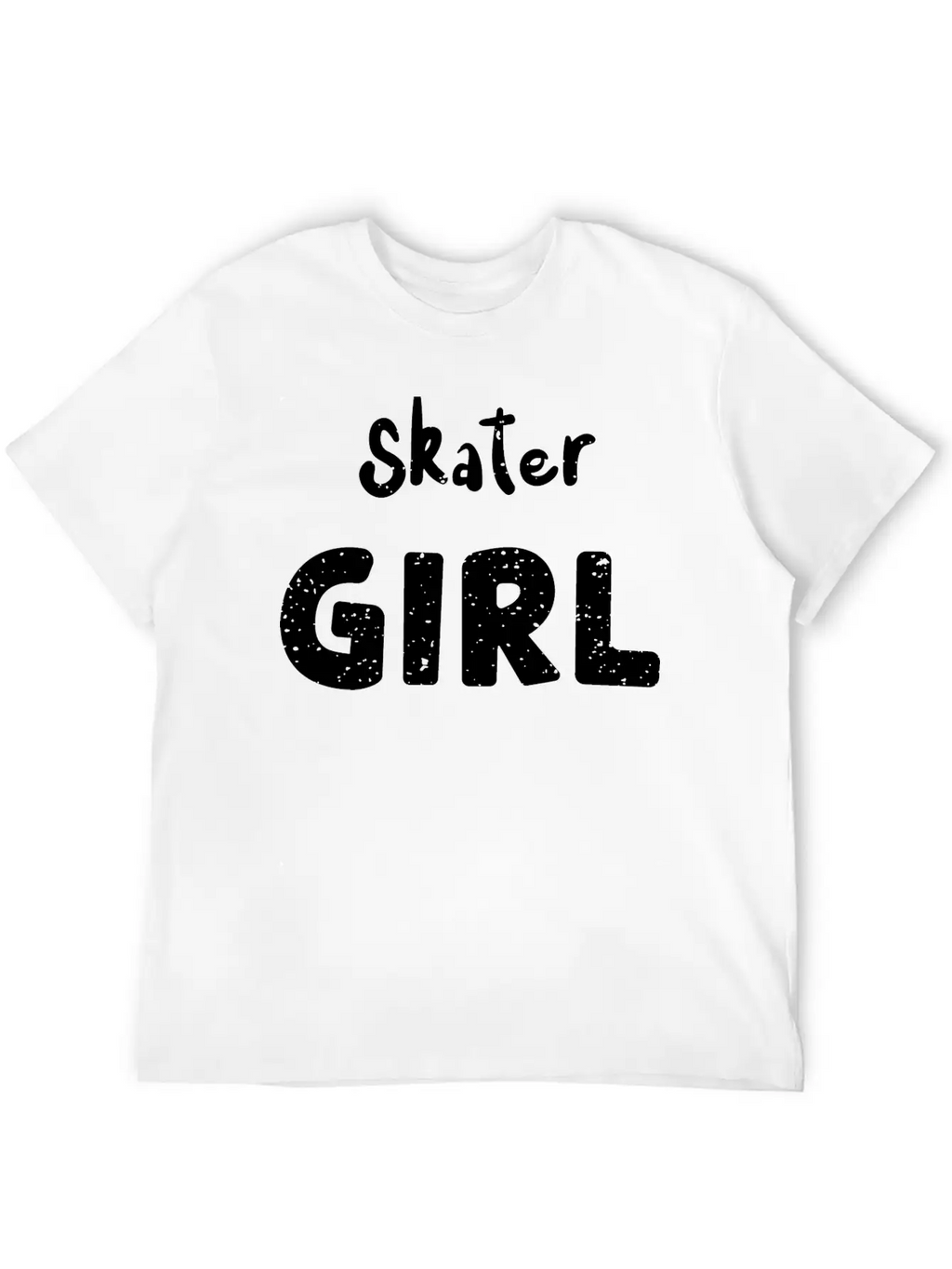 Skater Girl - Skating Essential Cotton Tee For Daily Outfits – Unisex Style