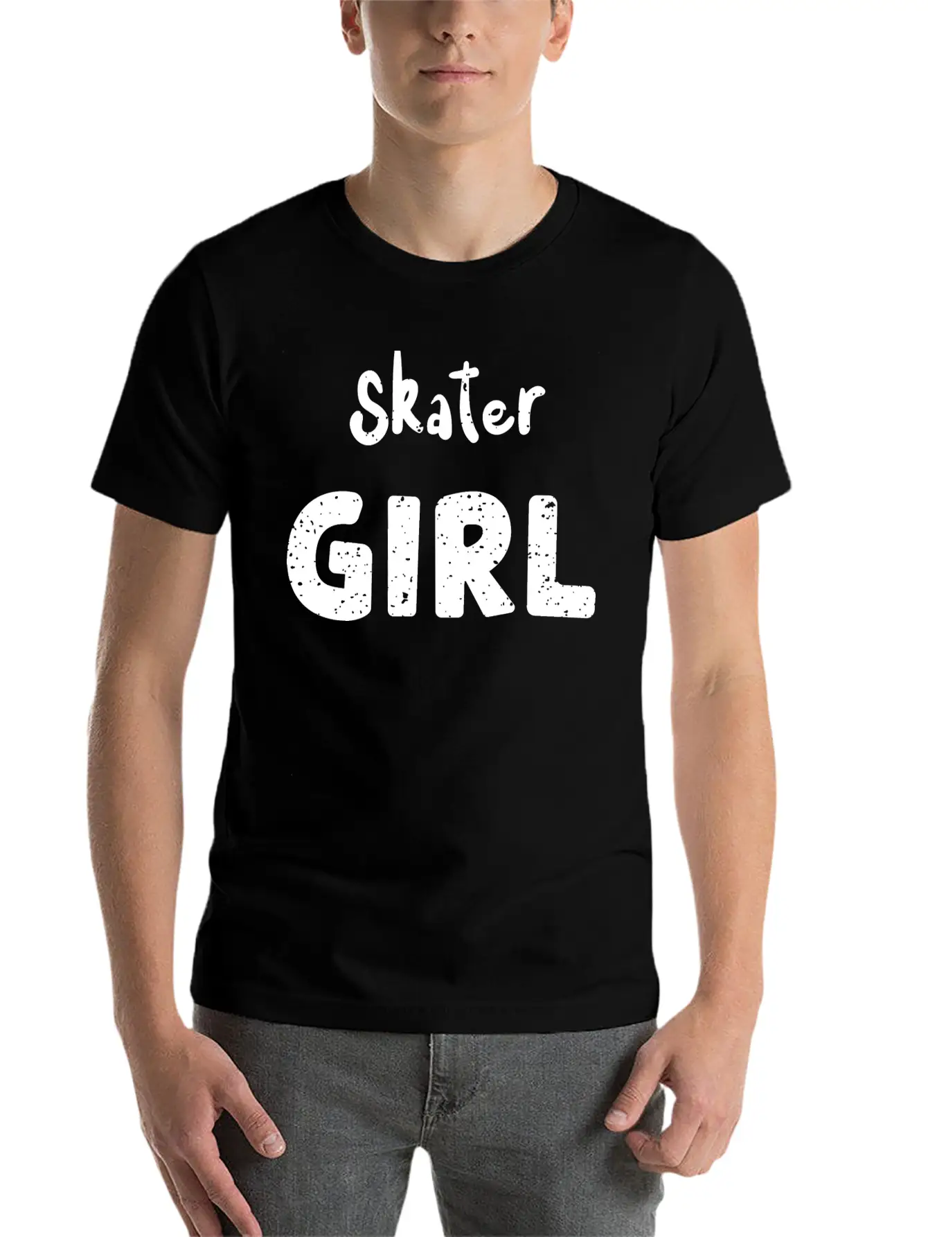 Skater Girl - Skating Essential Cotton Tee For Daily Outfits – Unisex Style