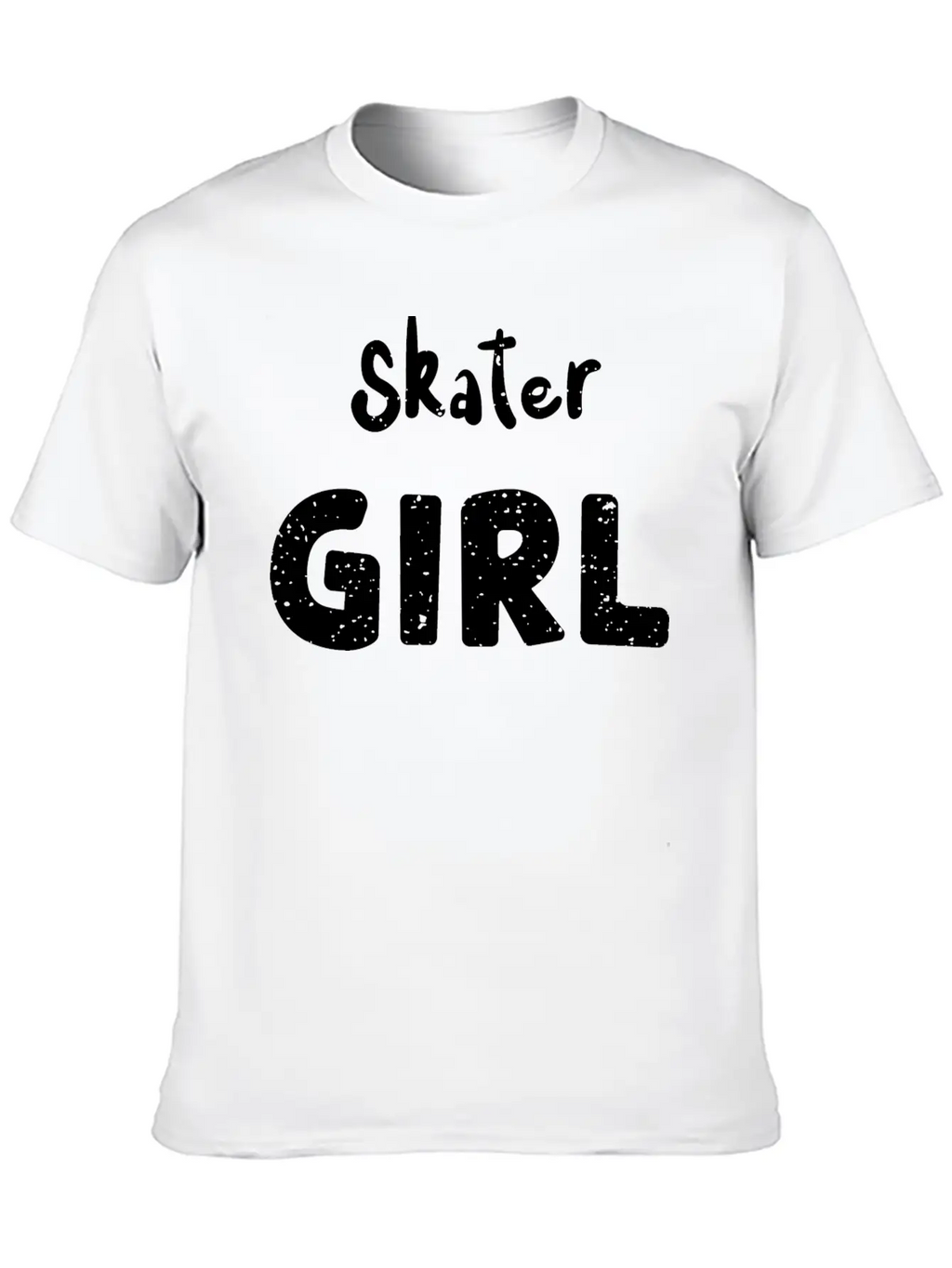 Skater Girl - Skating Essential Cotton Tee For Daily Outfits – Unisex Style