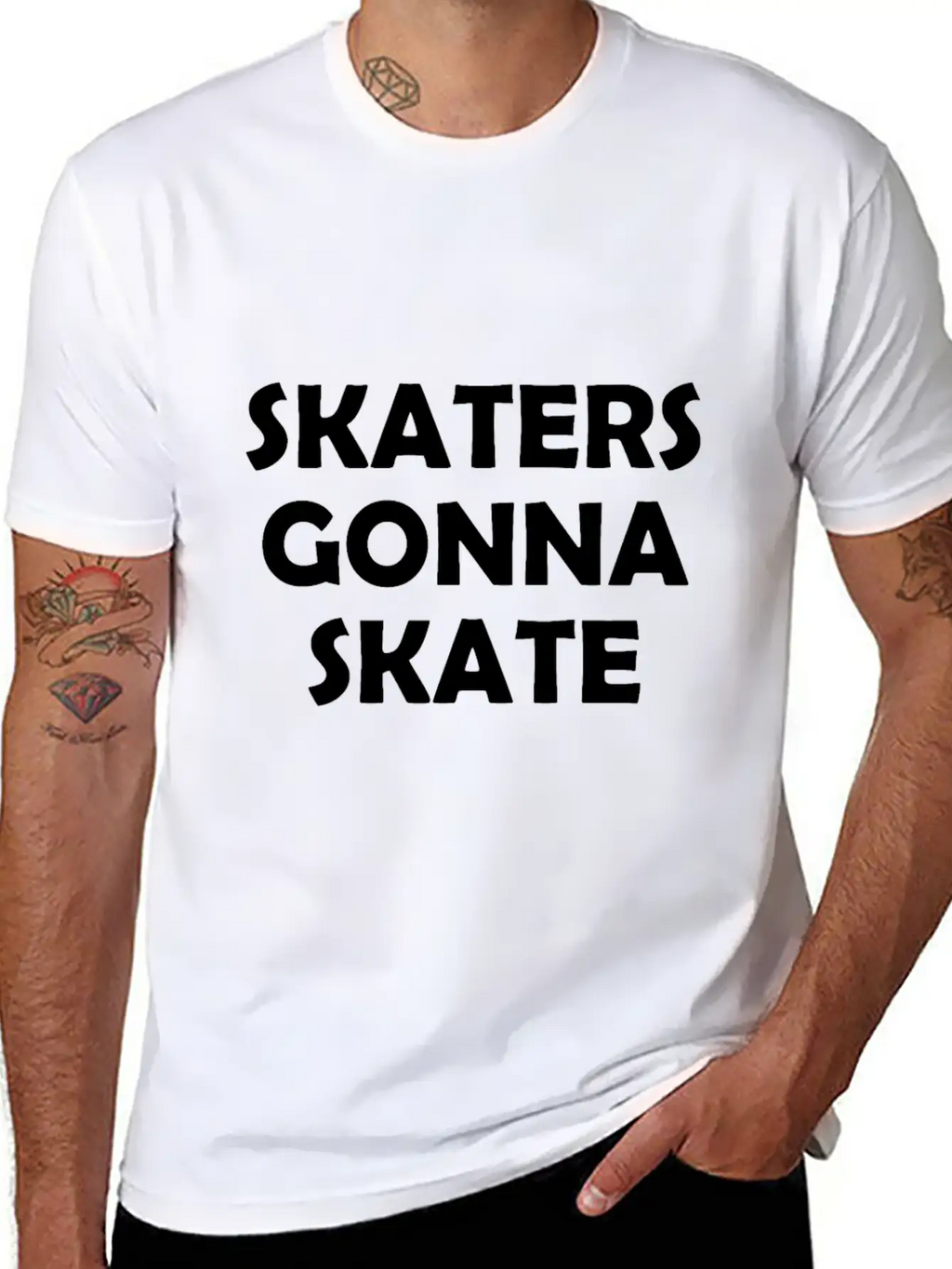 Skaters Gonna Skate Relaxed Everyday Tee – Lightweight And Durable Cotton