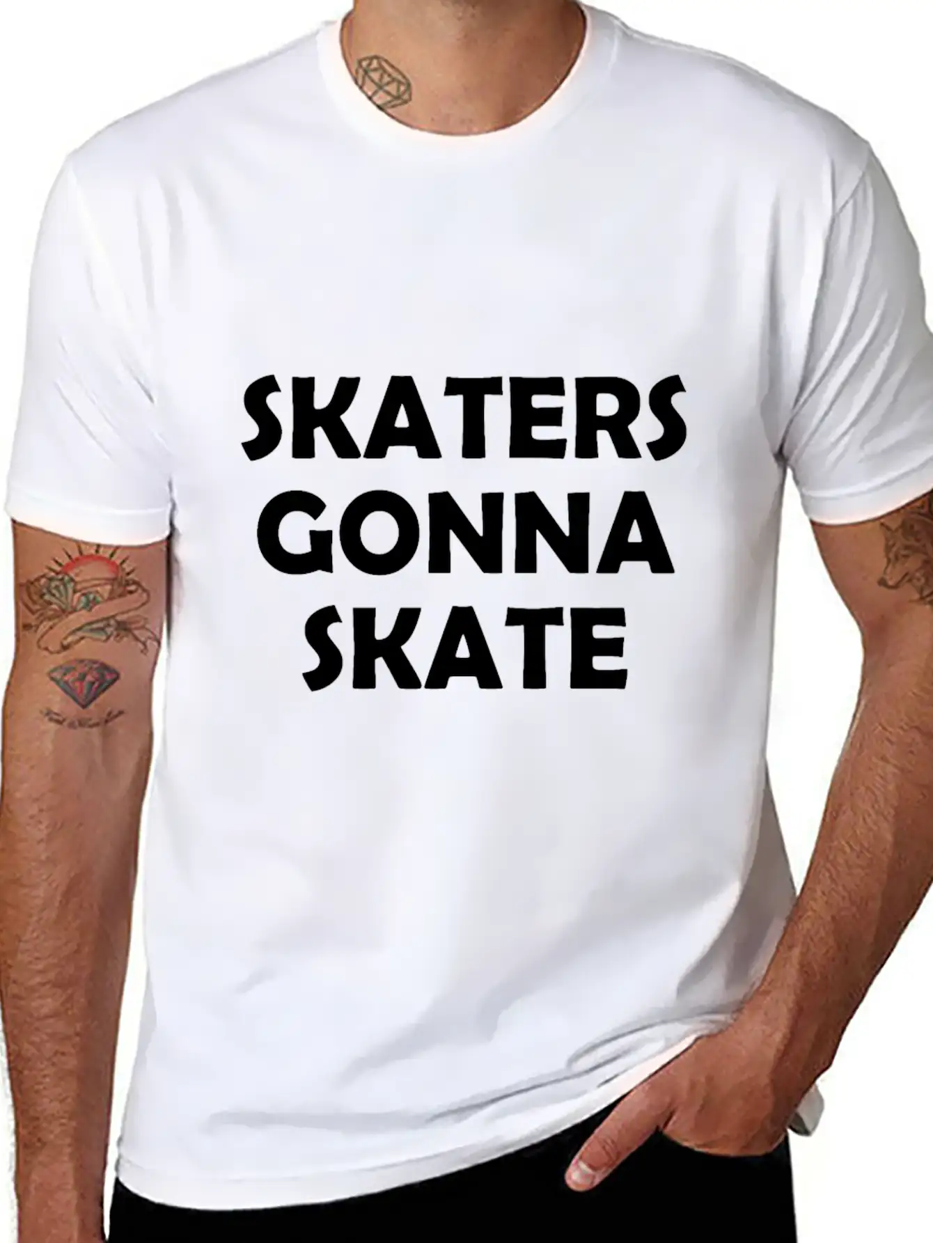 Skaters Gonna Skate Relaxed Everyday Tee – Lightweight And Durable Cotton