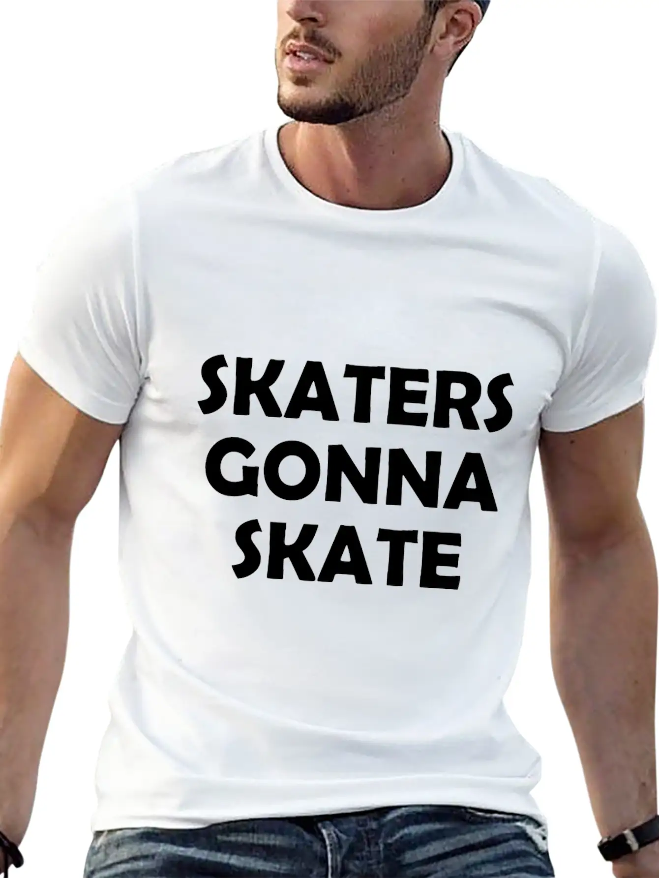 Skaters Gonna Skate Relaxed Everyday Tee – Lightweight And Durable Cotton