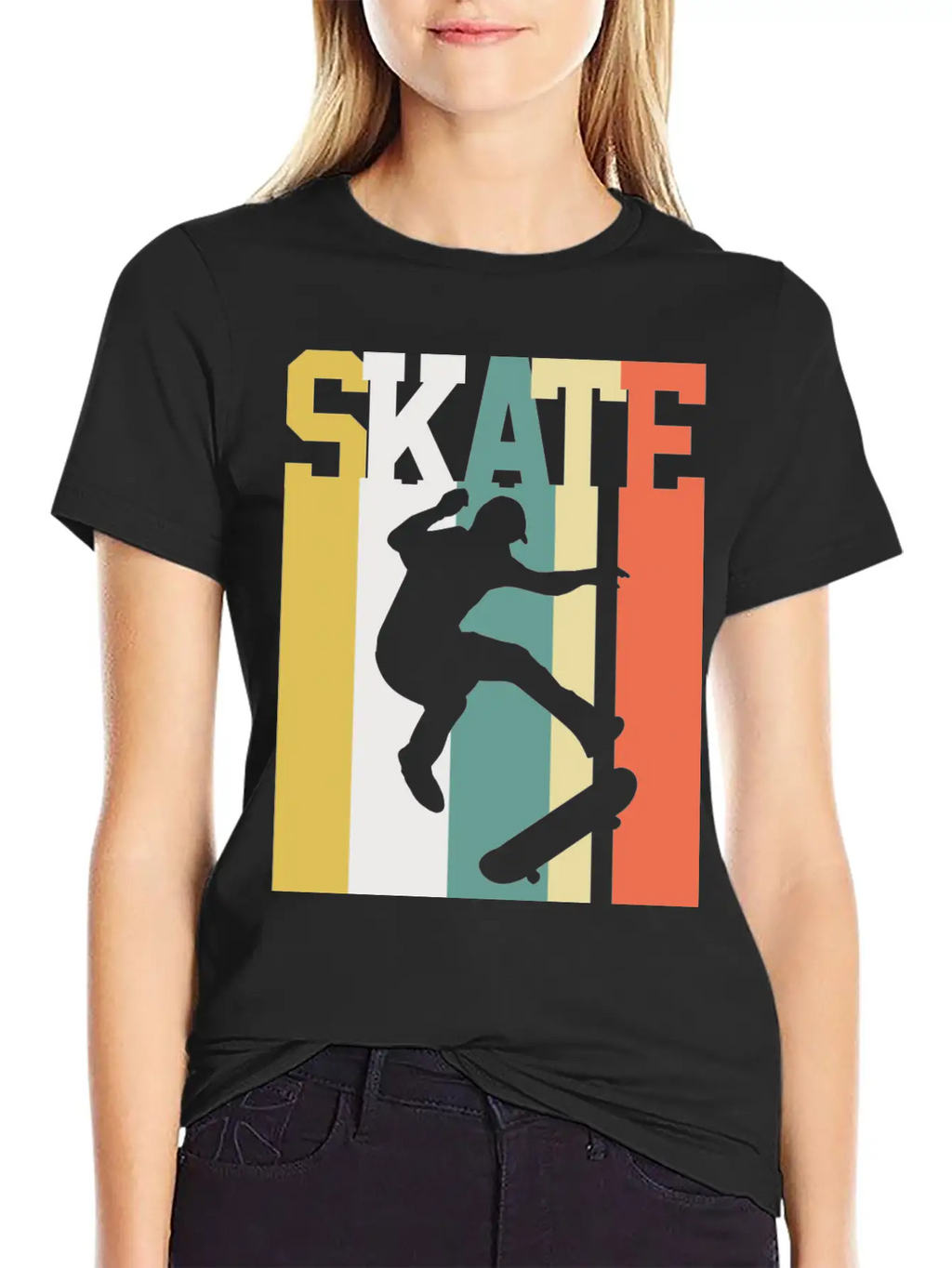 Skating Skater Skate Vintage Unisex Casual T-Shirt – Clean Design For Daily Comfort