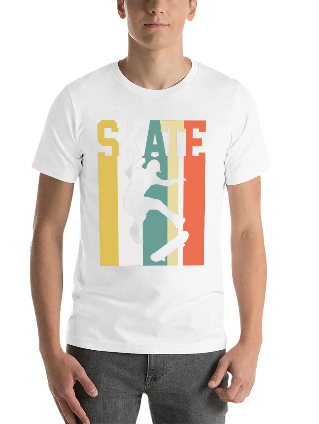 Skating Skater Skate Vintage Unisex Casual T-Shirt – Clean Design For Daily Comfort