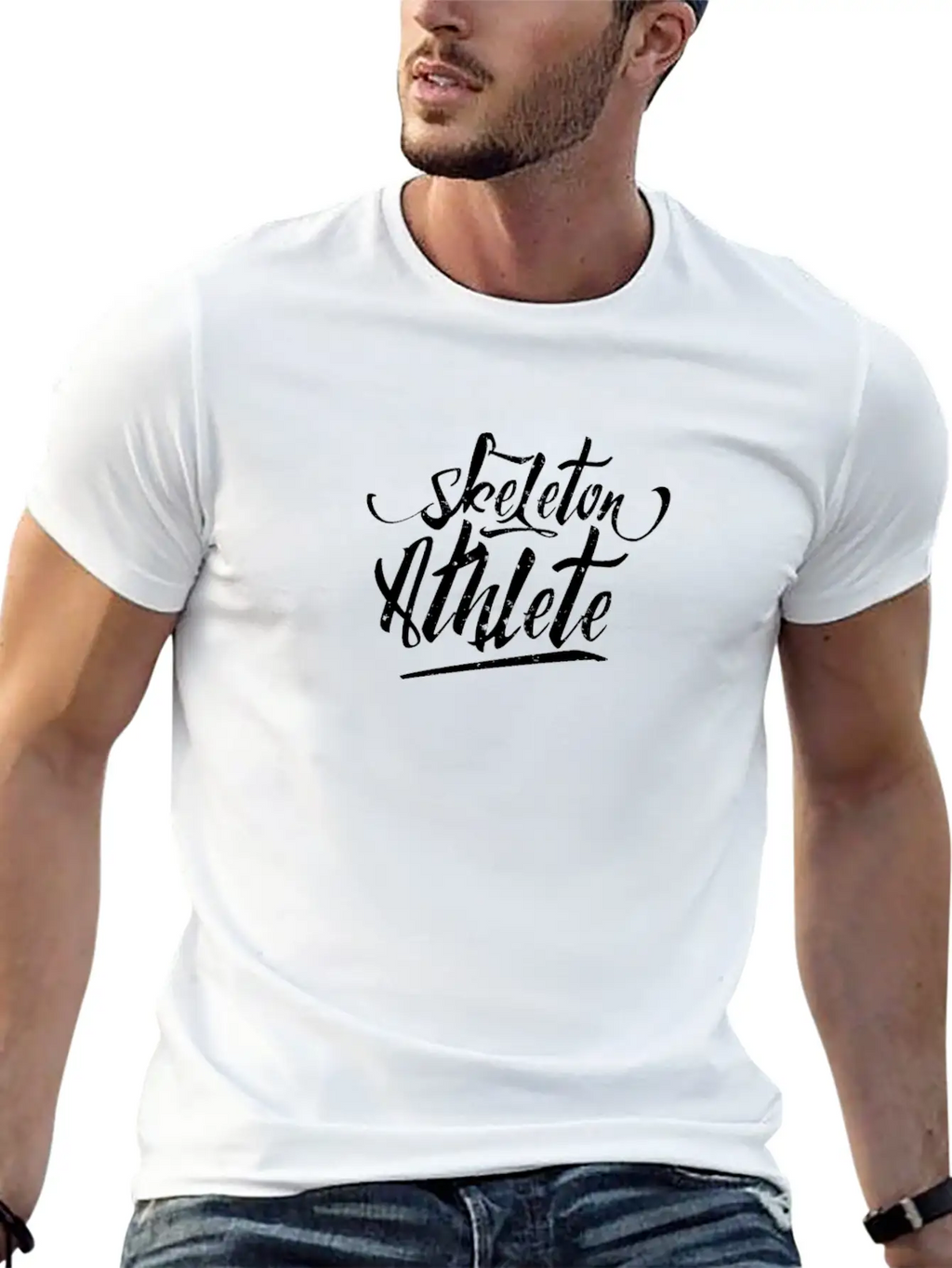 Skeleton Athlete Relaxed Everyday Tee – Lightweight And Durable Cotton