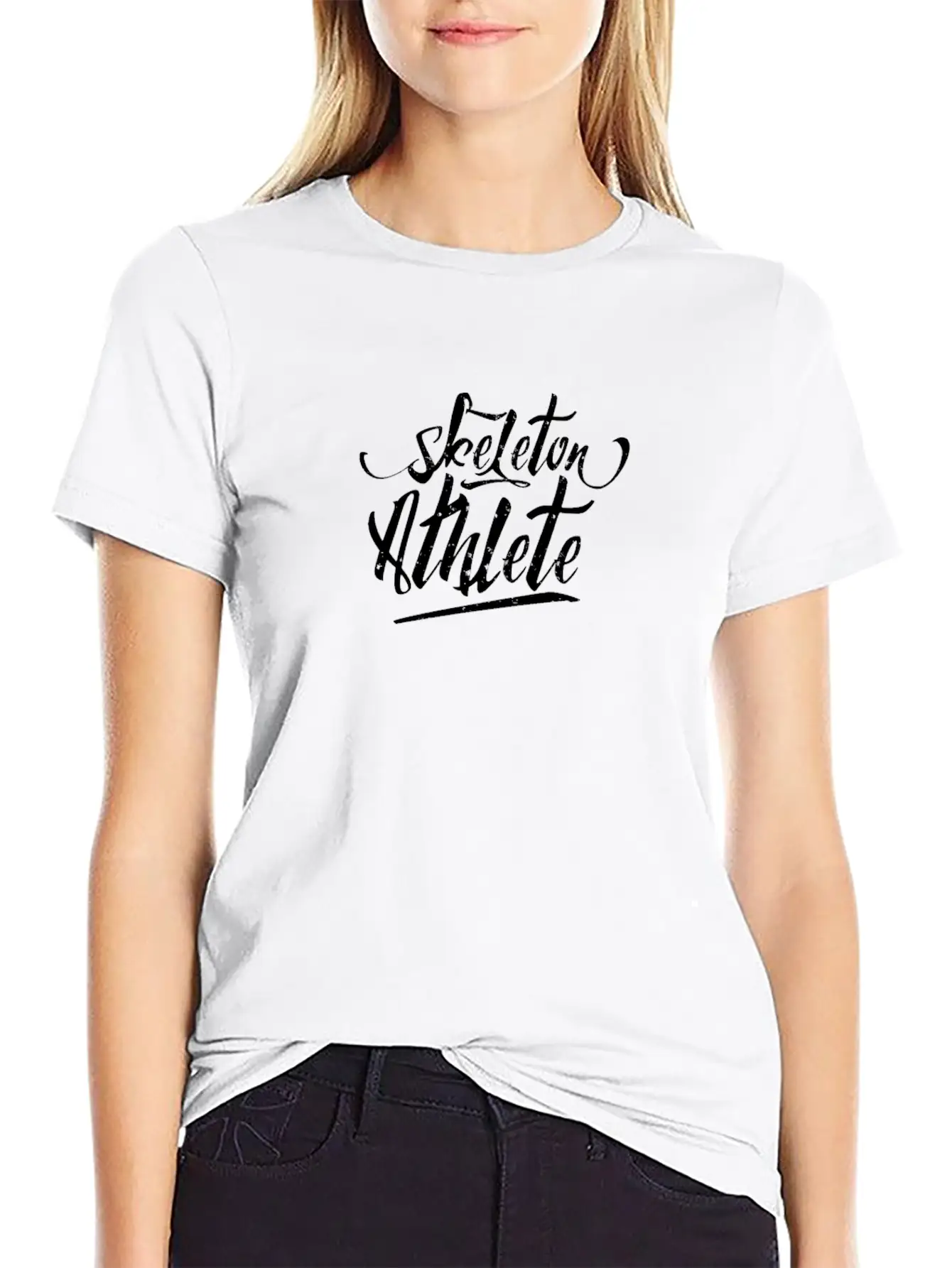 Skeleton Athlete Relaxed Everyday Tee – Lightweight And Durable Cotton
