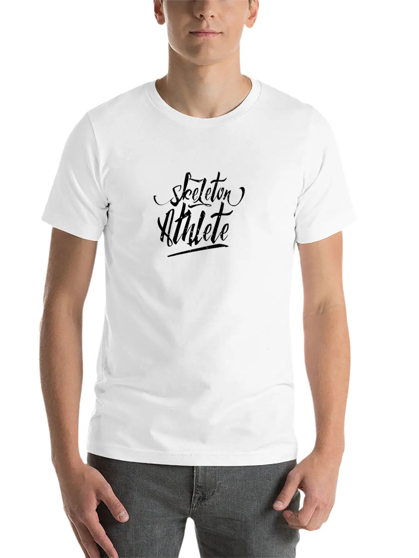 Skeleton Athlete Relaxed Everyday Tee – Lightweight And Durable Cotton