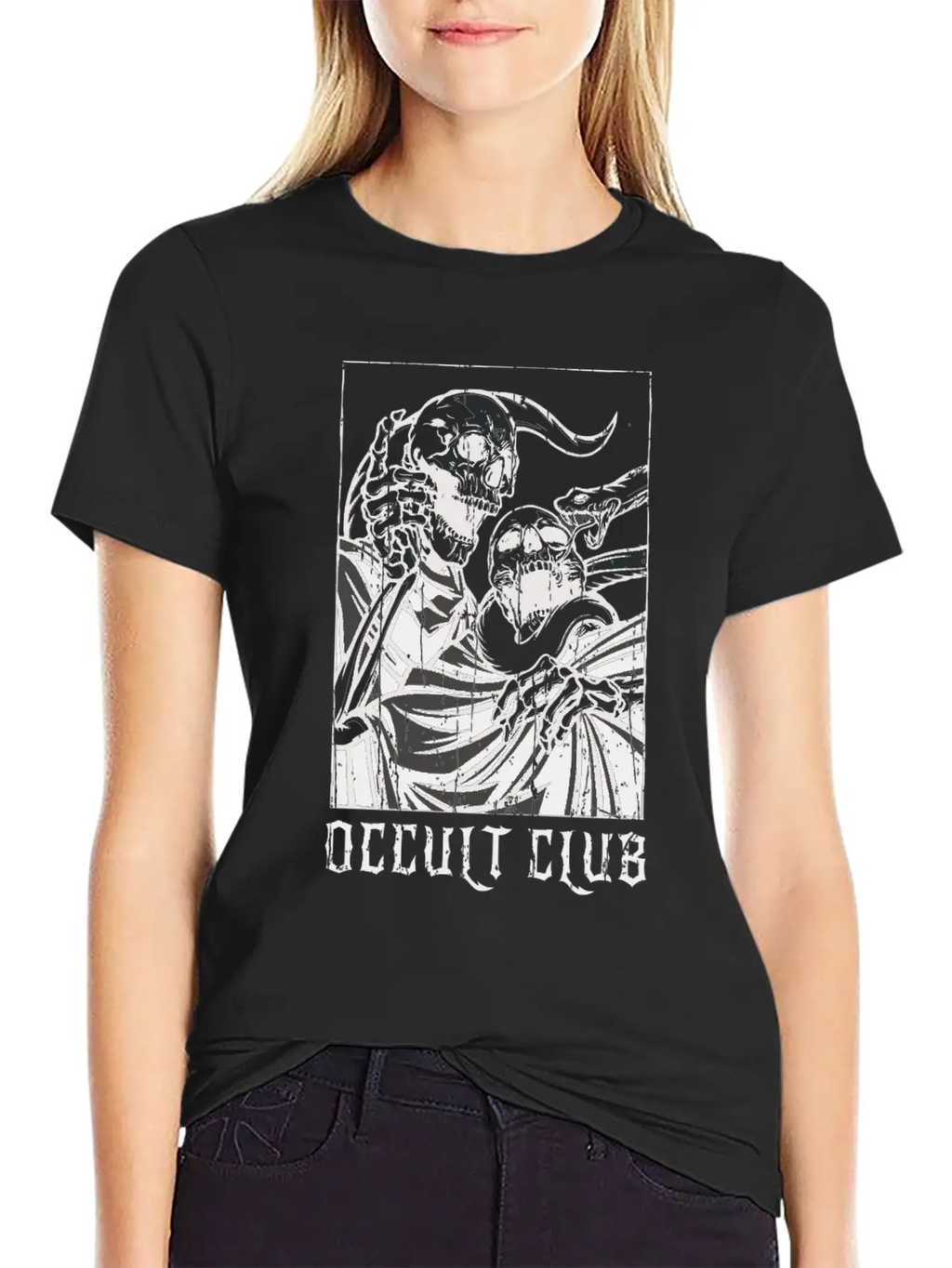 Skeleton Bones Tarot Card Occult Club Gothic Classic Cotton Tee – Unisex Comfort For Any Season