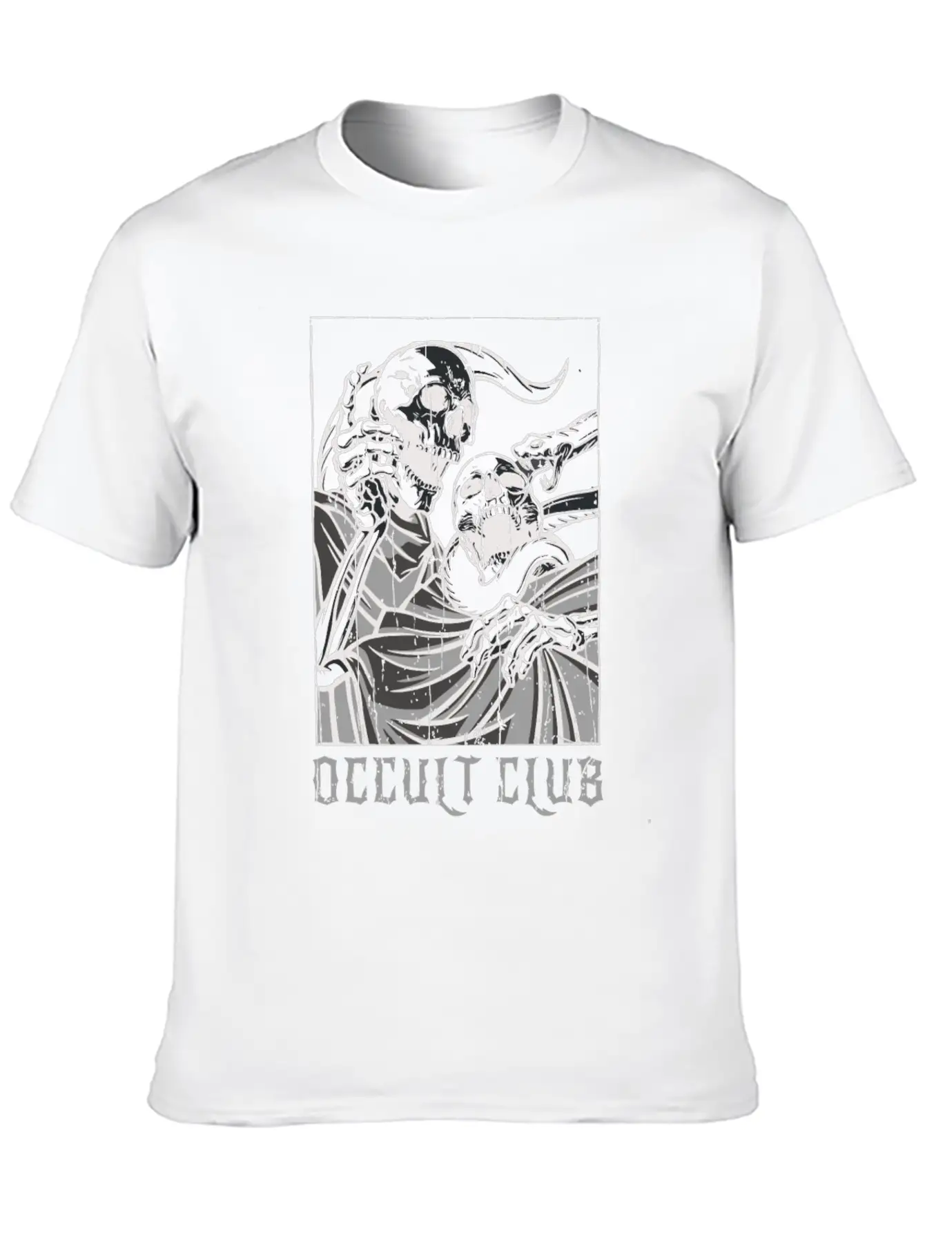 Skeleton Bones Tarot Card Occult Club Gothic Classic Cotton Tee – Unisex Comfort For Any Season