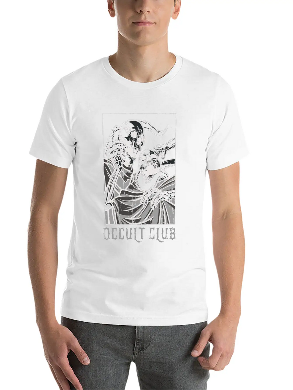 Skeleton Bones Tarot Card Occult Club Gothic Classic Cotton Tee – Unisex Comfort For Any Season