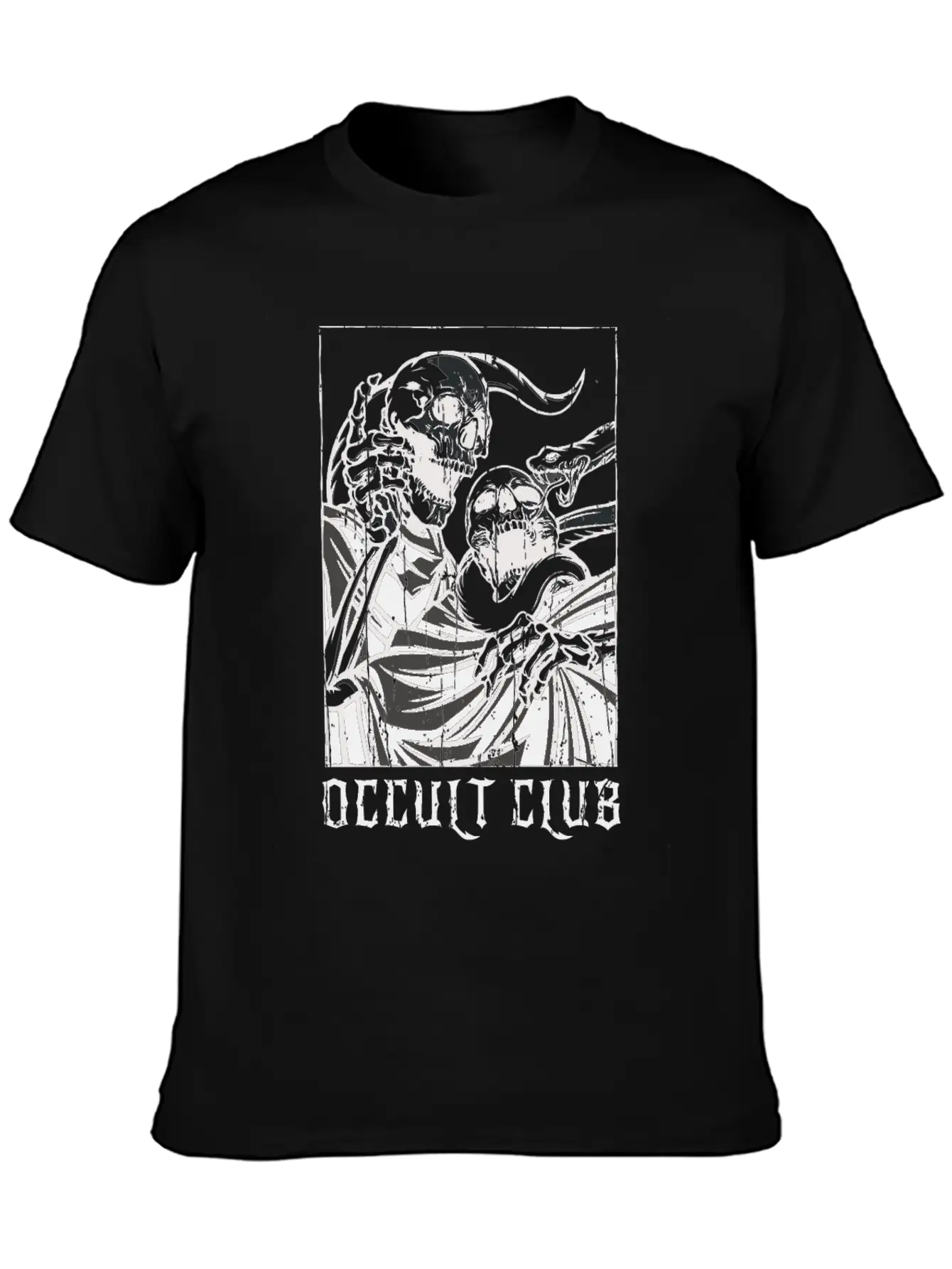 Skeleton Bones Tarot Card Occult Club Gothic Classic Cotton Tee – Unisex Comfort For Any Season