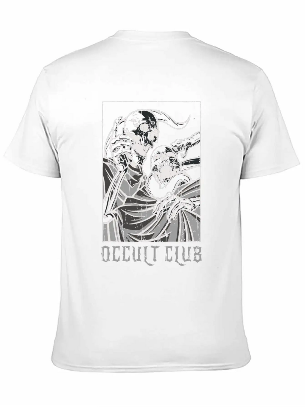 Skeleton Bones Tarot Card Occult Club Gothic Classic Cotton Tee – Unisex Comfort For Any Season
