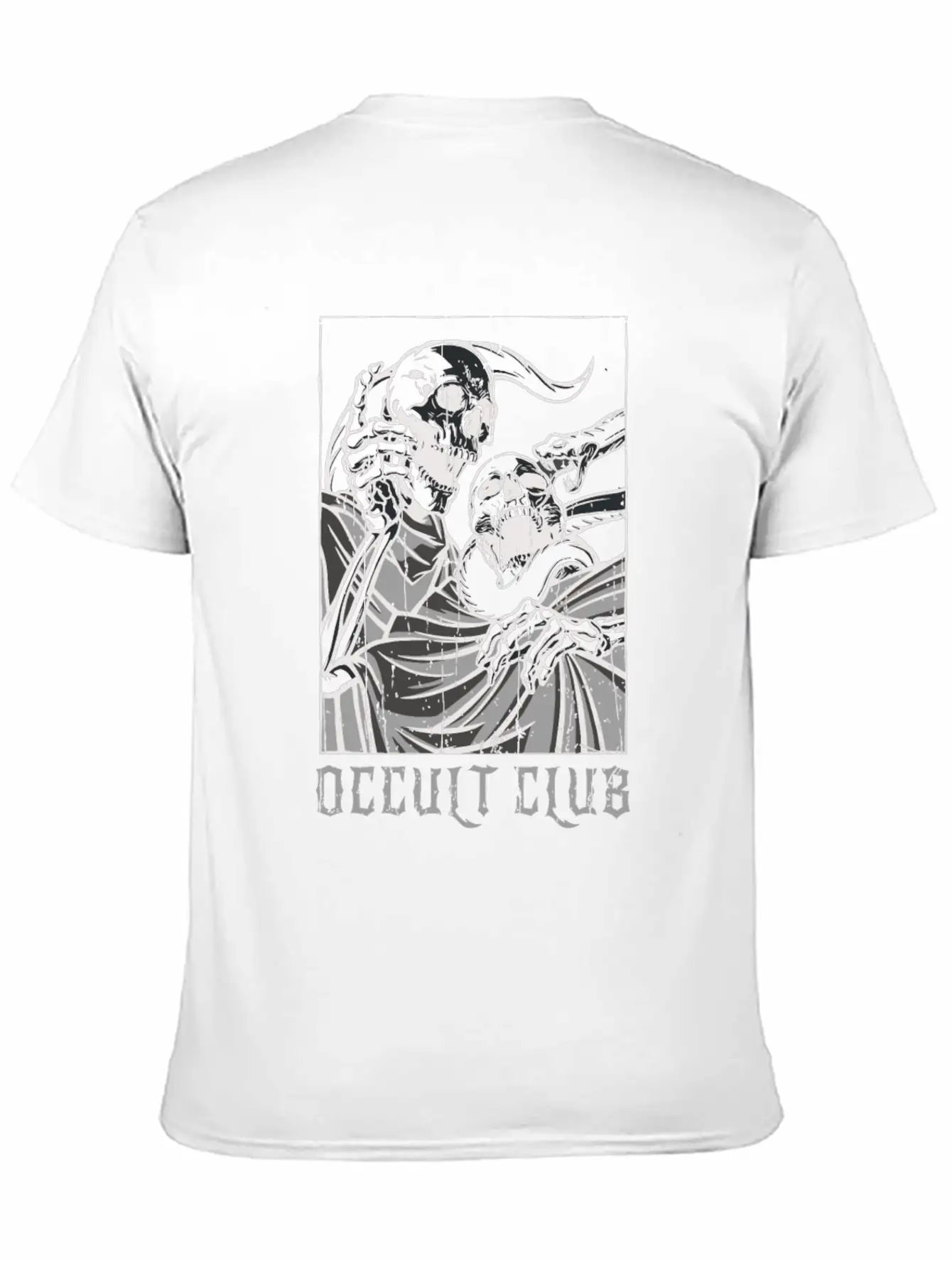 Skeleton Bones Tarot Card Occult Club Gothic Classic Cotton Tee – Unisex Comfort For Any Season