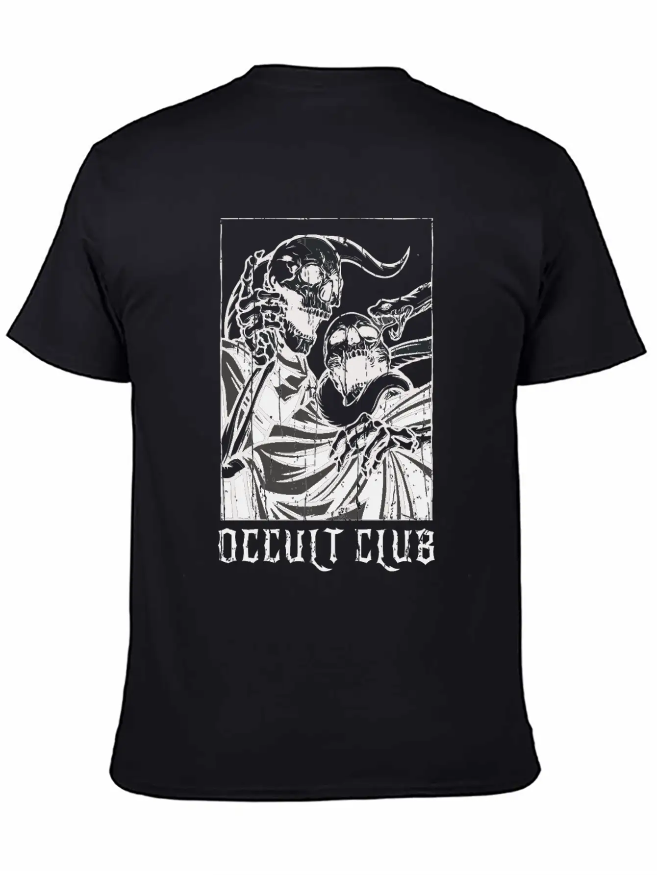 Skeleton Bones Tarot Card Occult Club Gothic Classic Cotton Tee – Unisex Comfort For Any Season