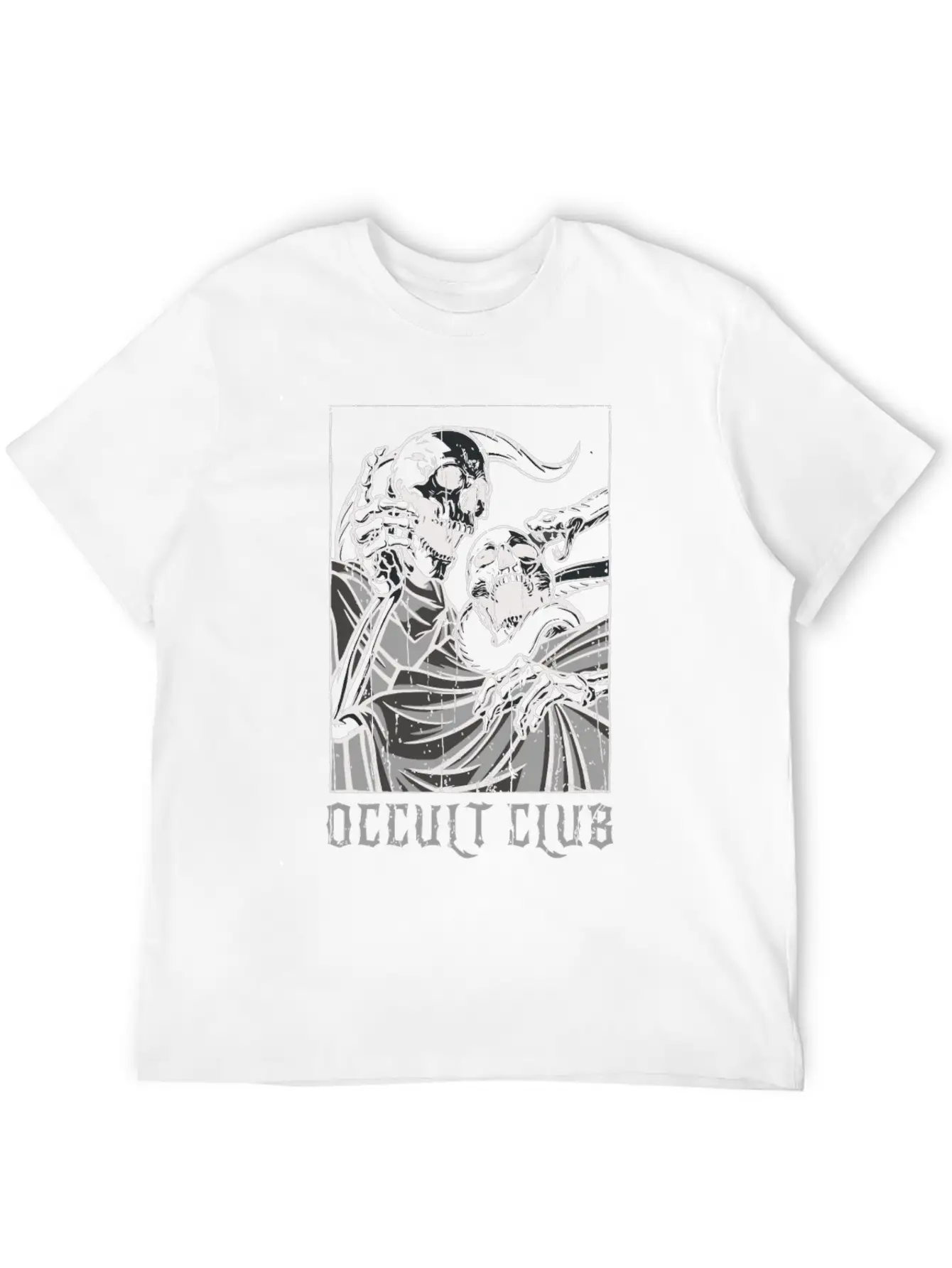 Skeleton Bones Tarot Card Occult Club Gothic Classic Cotton Tee – Unisex Comfort For Any Season