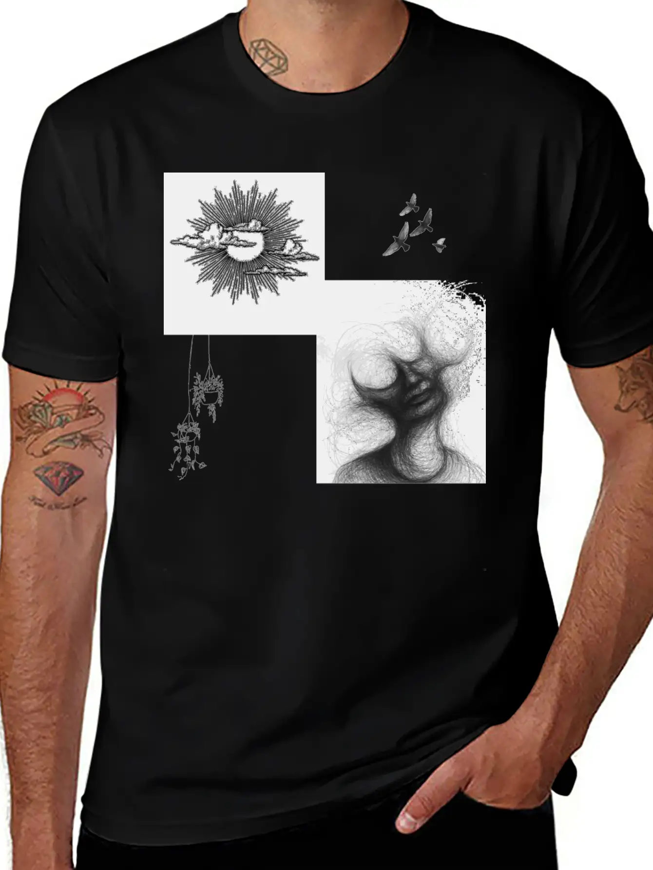 Skeleton Out Modern Fit Casual T-Shirt – Clean And Versatile Design