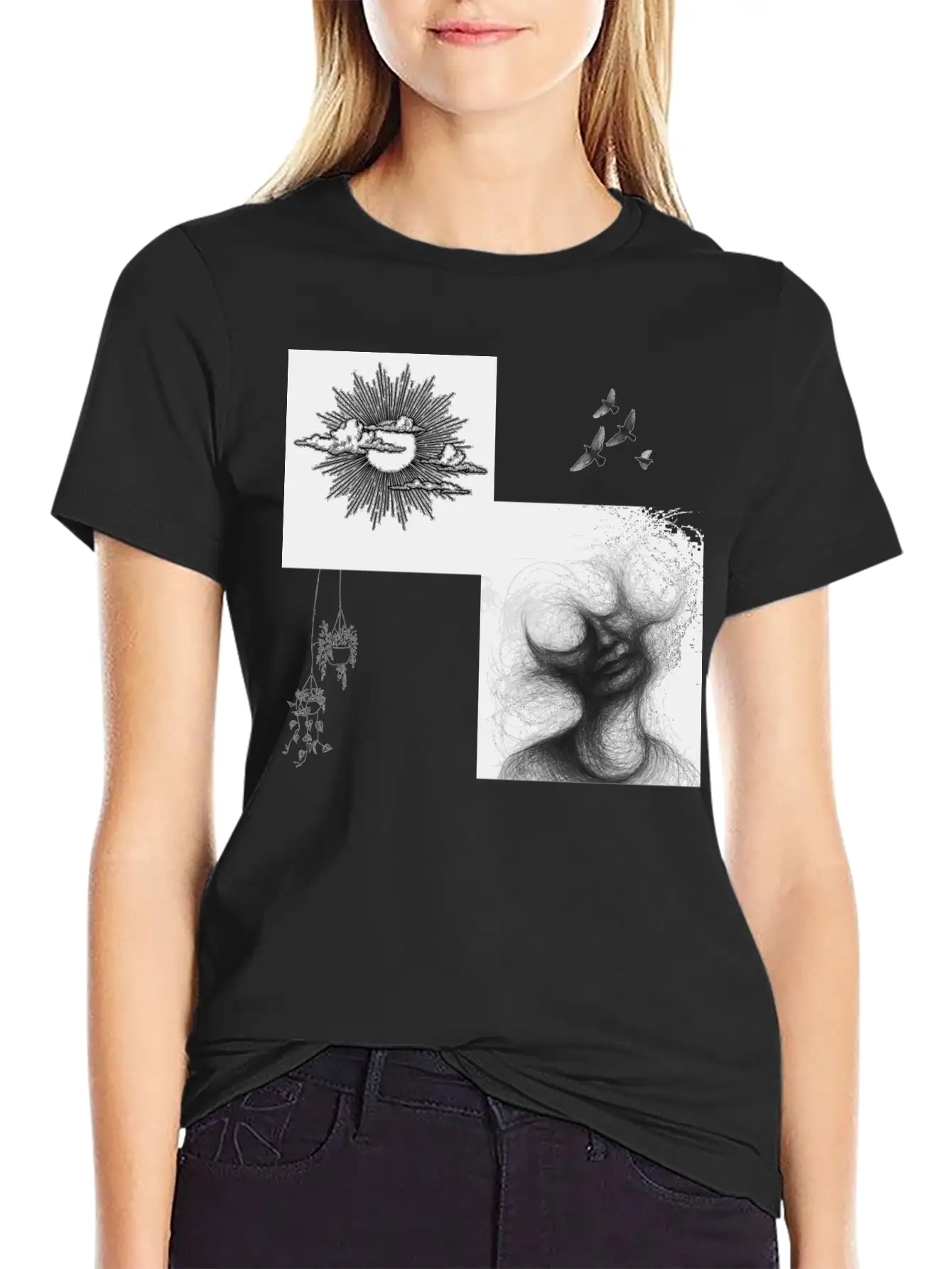 Skeleton Out Modern Fit Casual T-Shirt – Clean And Versatile Design