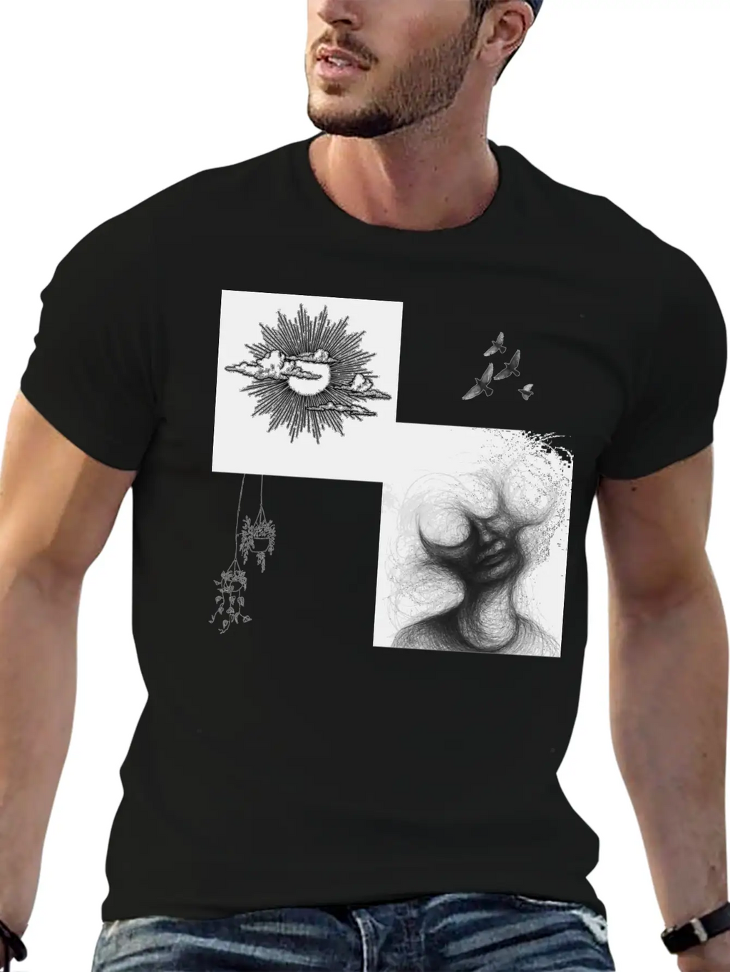 Skeleton Out Modern Fit Casual T-Shirt – Clean And Versatile Design