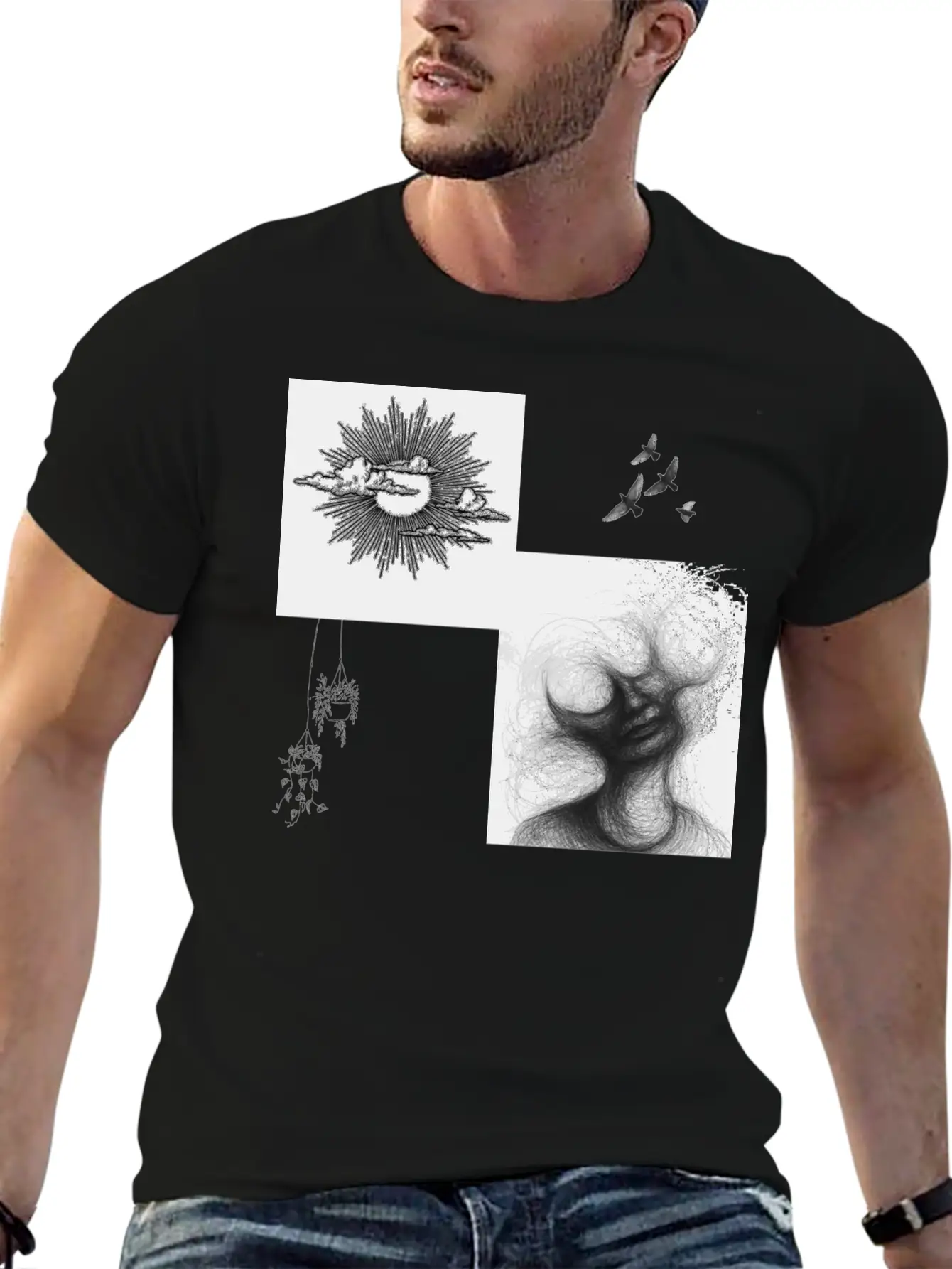 Skeleton Out Modern Fit Casual T-Shirt – Clean And Versatile Design
