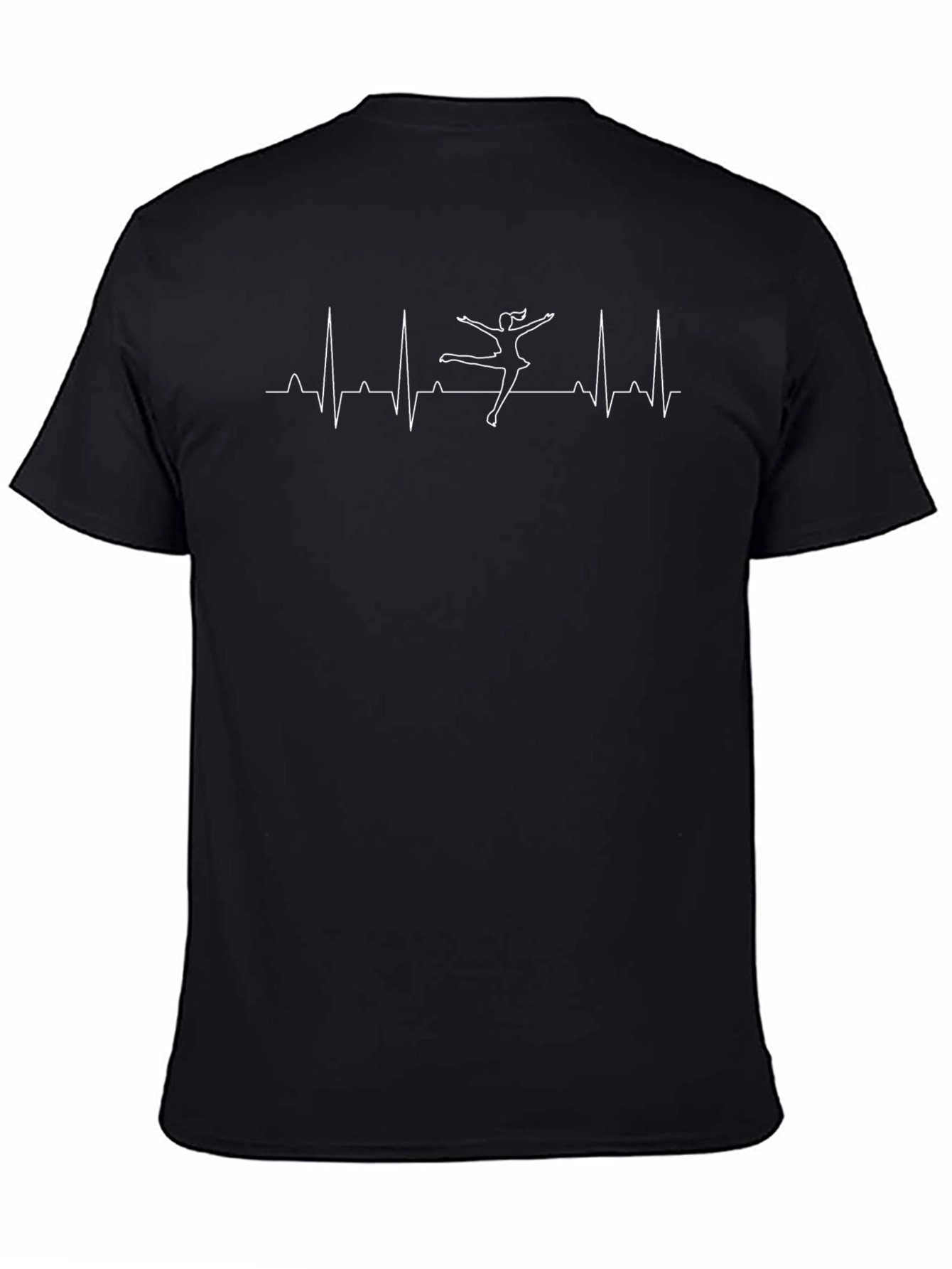 Ballerina Heartbeat Graphic Tee - Black