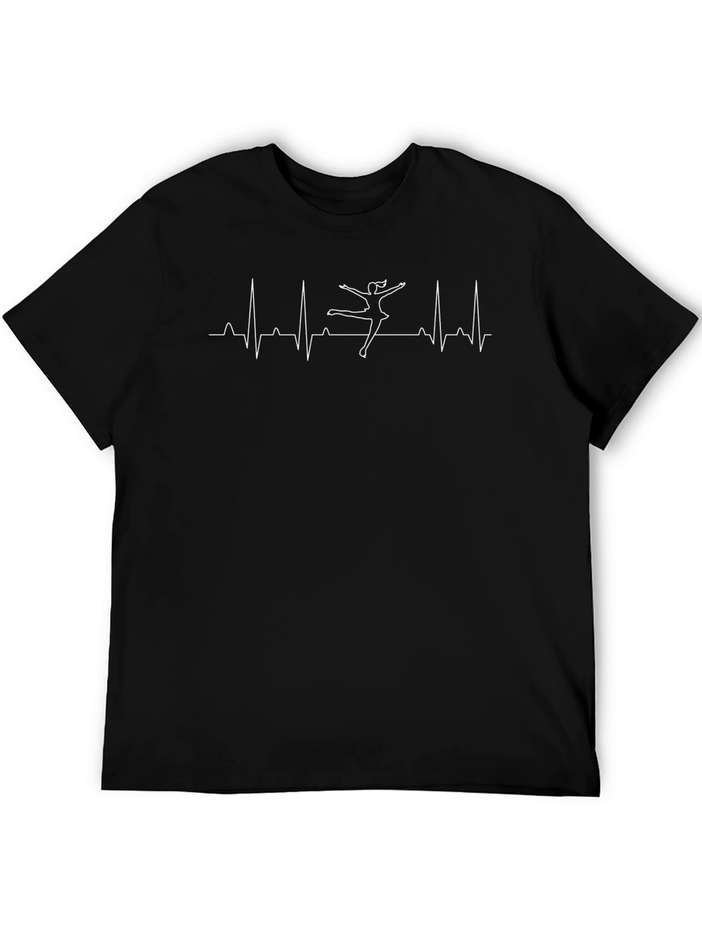 Ballerina Heartbeat Graphic Tee - Black