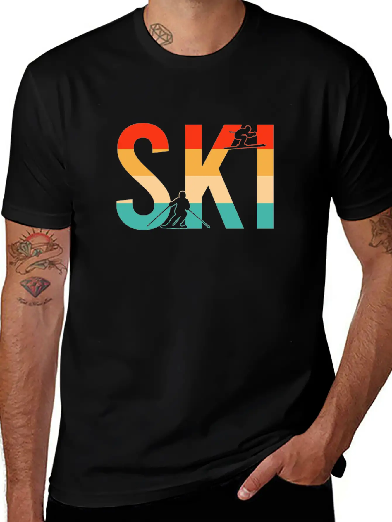 Ski Retro Relaxed Everyday Tee – Lightweight And Durable Cotton