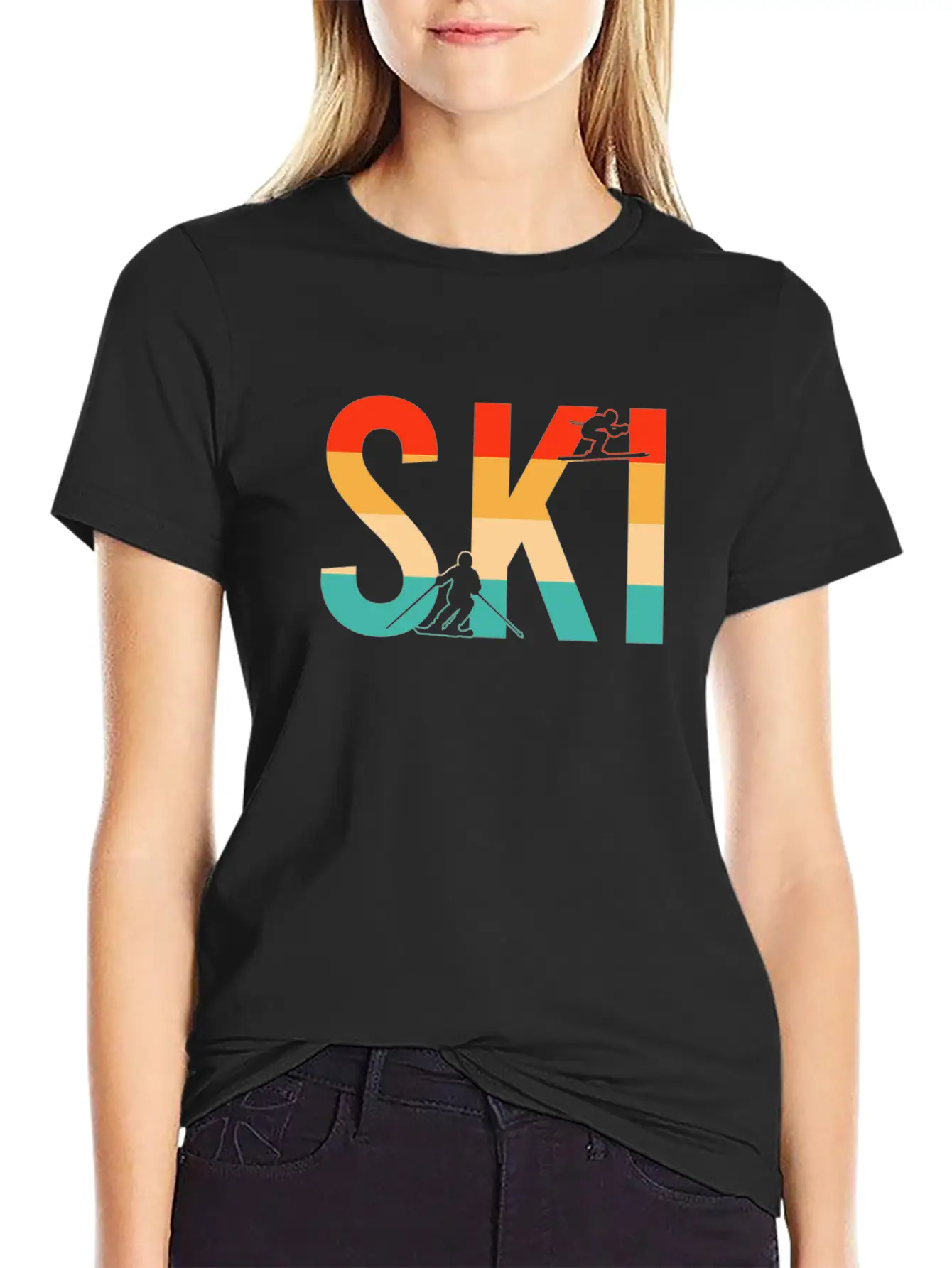 Ski Retro Relaxed Everyday Tee – Lightweight And Durable Cotton