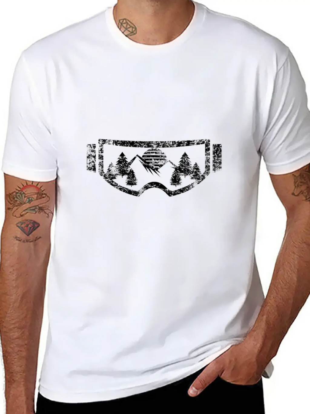 Skiing Winter Basic Graphic T-Shirt – Daily Comfort In Soft Cotton