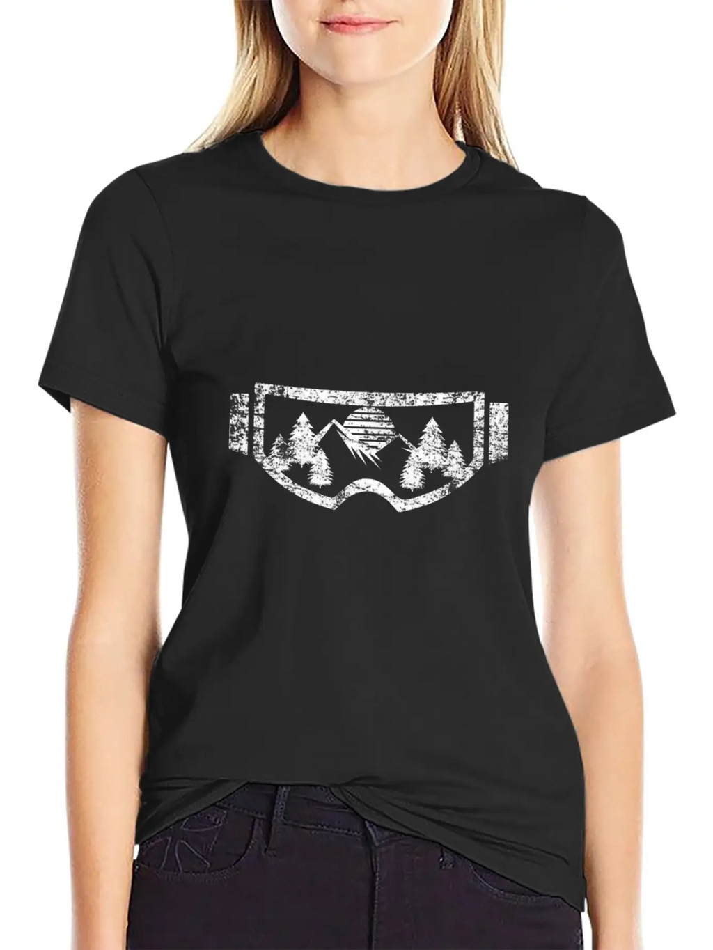 Skiing Winter Basic Graphic T-Shirt – Daily Comfort In Soft Cotton