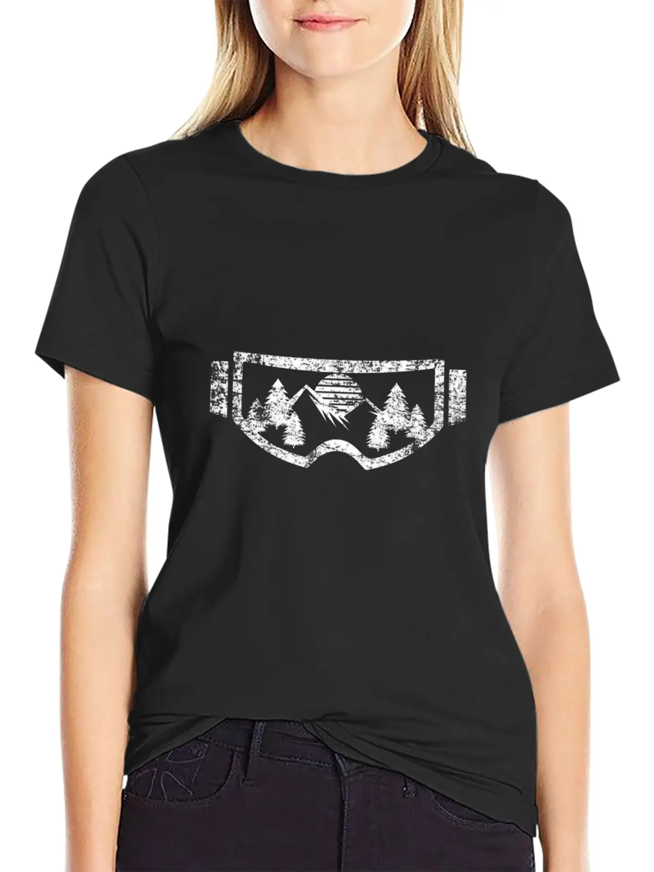 Skiing Winter Basic Graphic T-Shirt – Daily Comfort In Soft Cotton
