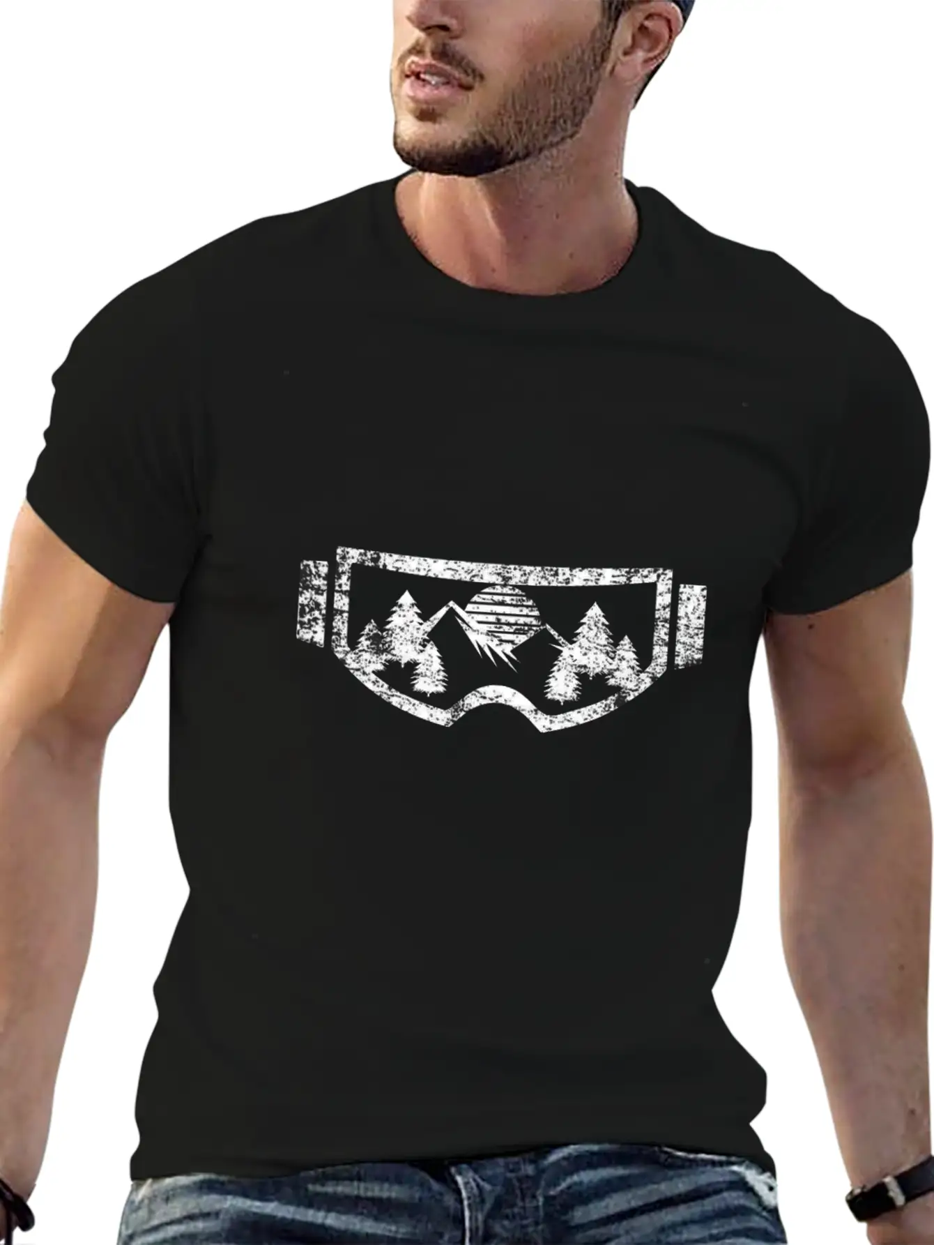 Skiing Winter Basic Graphic T-Shirt – Daily Comfort In Soft Cotton