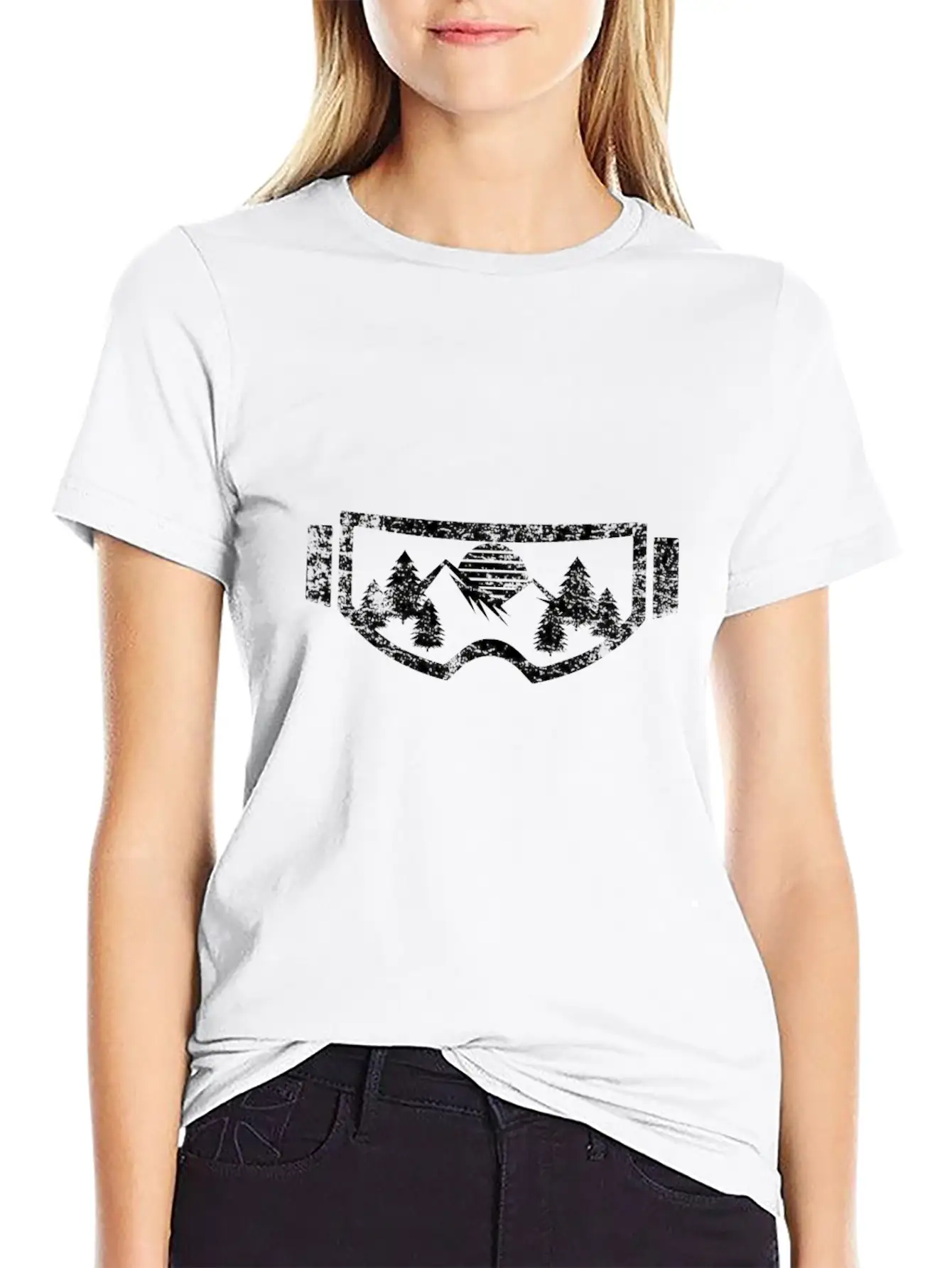 Skiing Winter Basic Graphic T-Shirt – Daily Comfort In Soft Cotton
