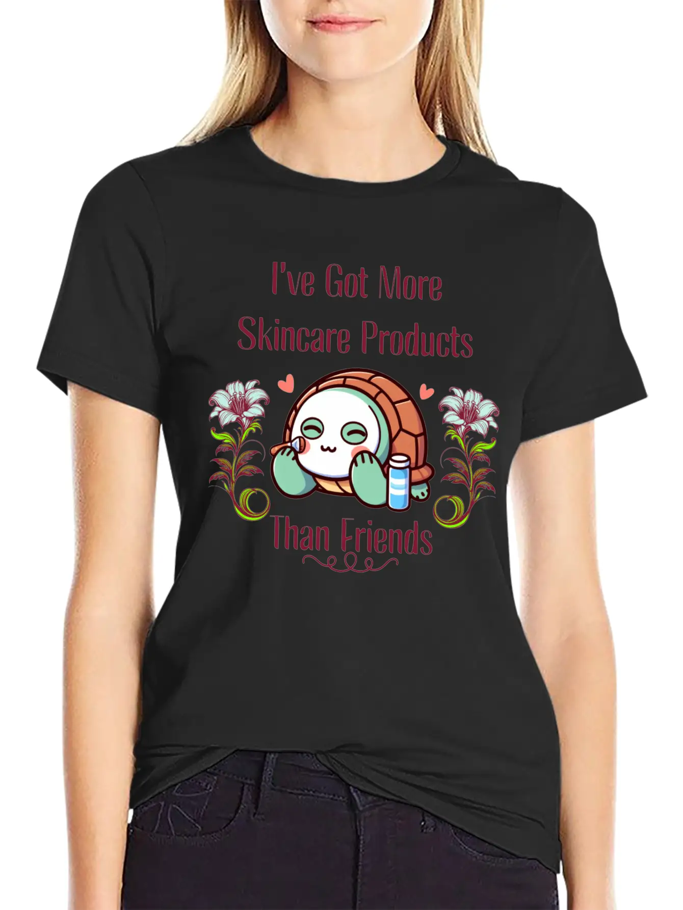Skin Care Turtle Modern Fit Casual T-Shirt – Clean And Versatile Design