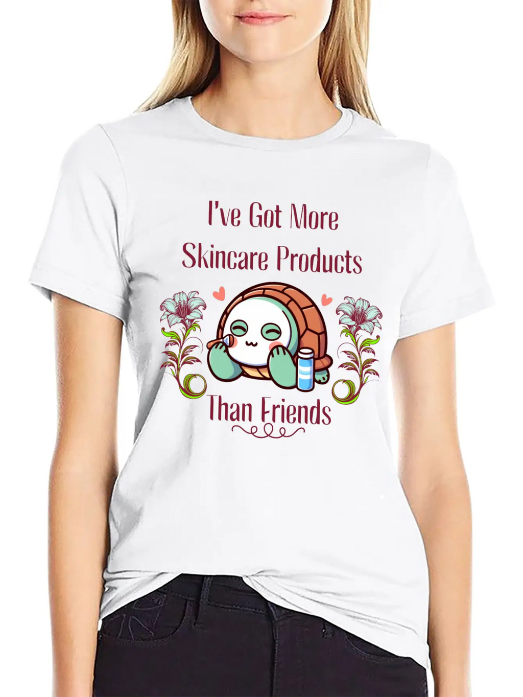 Skin Care Turtle Modern Fit Casual T-Shirt – Clean And Versatile Design