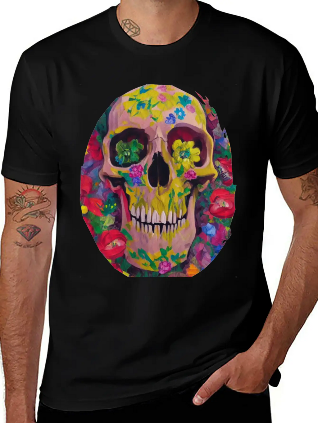 Skull And Botany - Great Smile! Breathable Soft Cotton T-Shirt – Timeless Casual Look