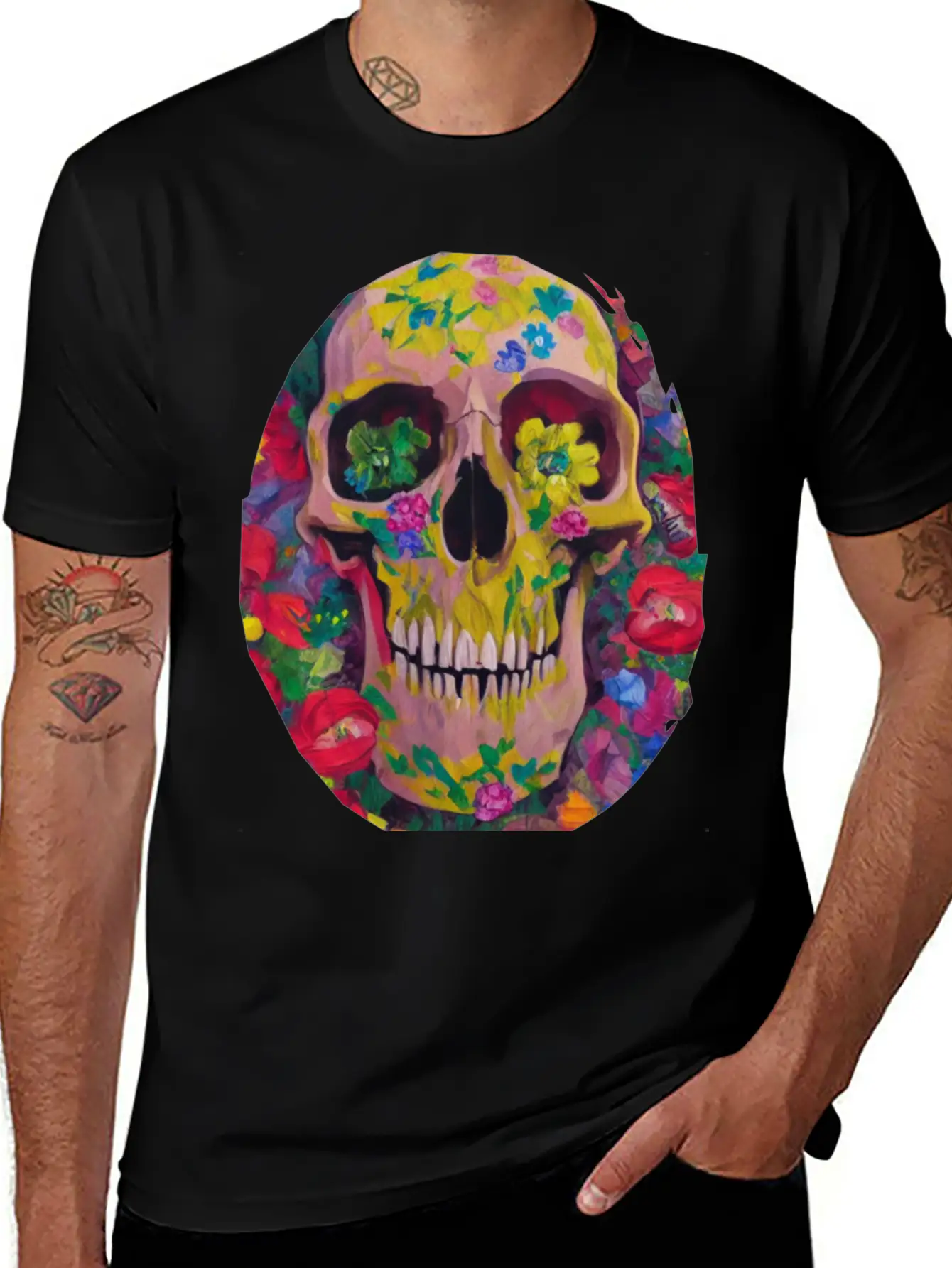 Skull And Botany - Great Smile! Breathable Soft Cotton T-Shirt – Timeless Casual Look