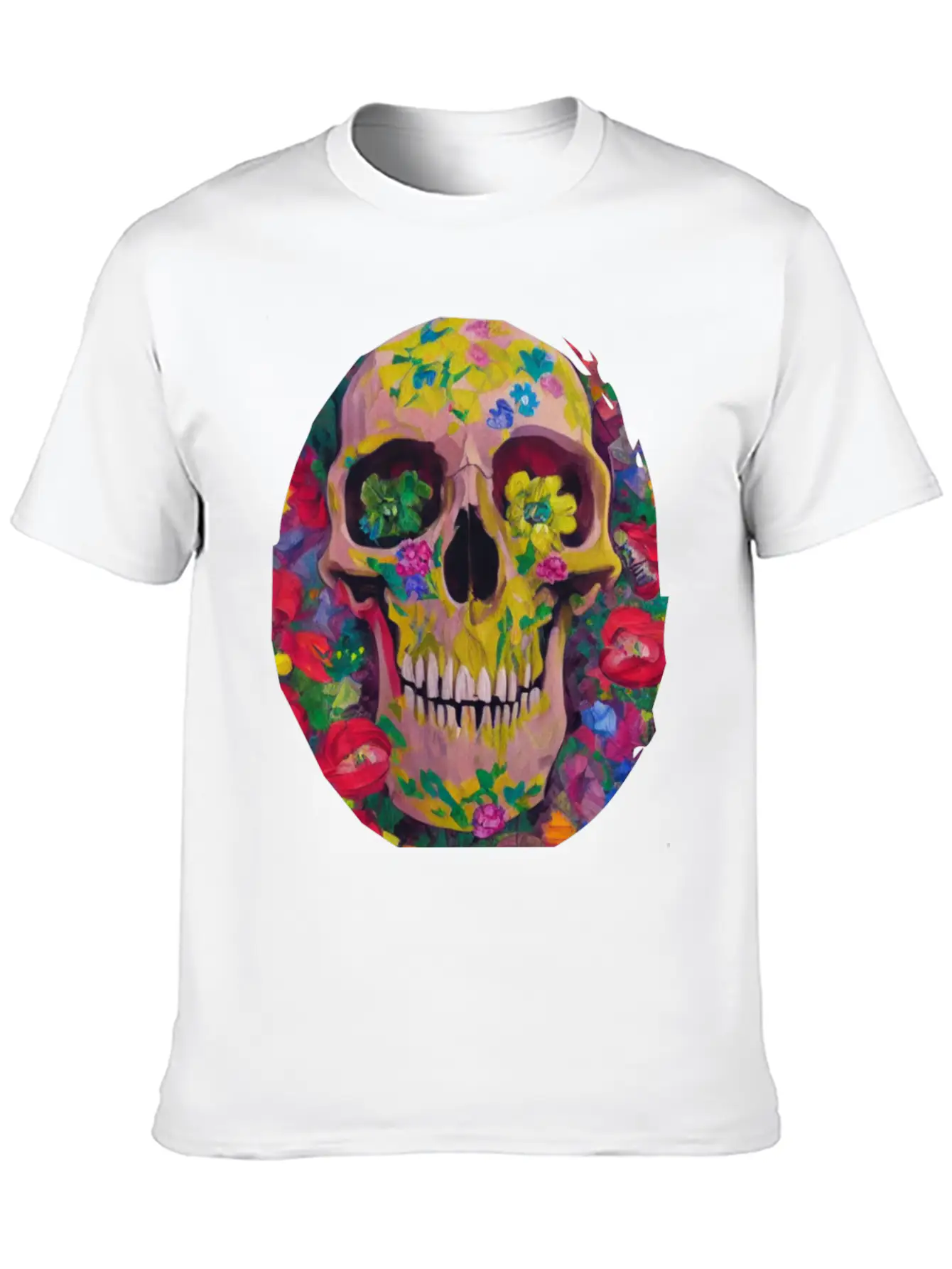 Skull And Botany - Great Smile! Breathable Soft Cotton T-Shirt – Timeless Casual Look