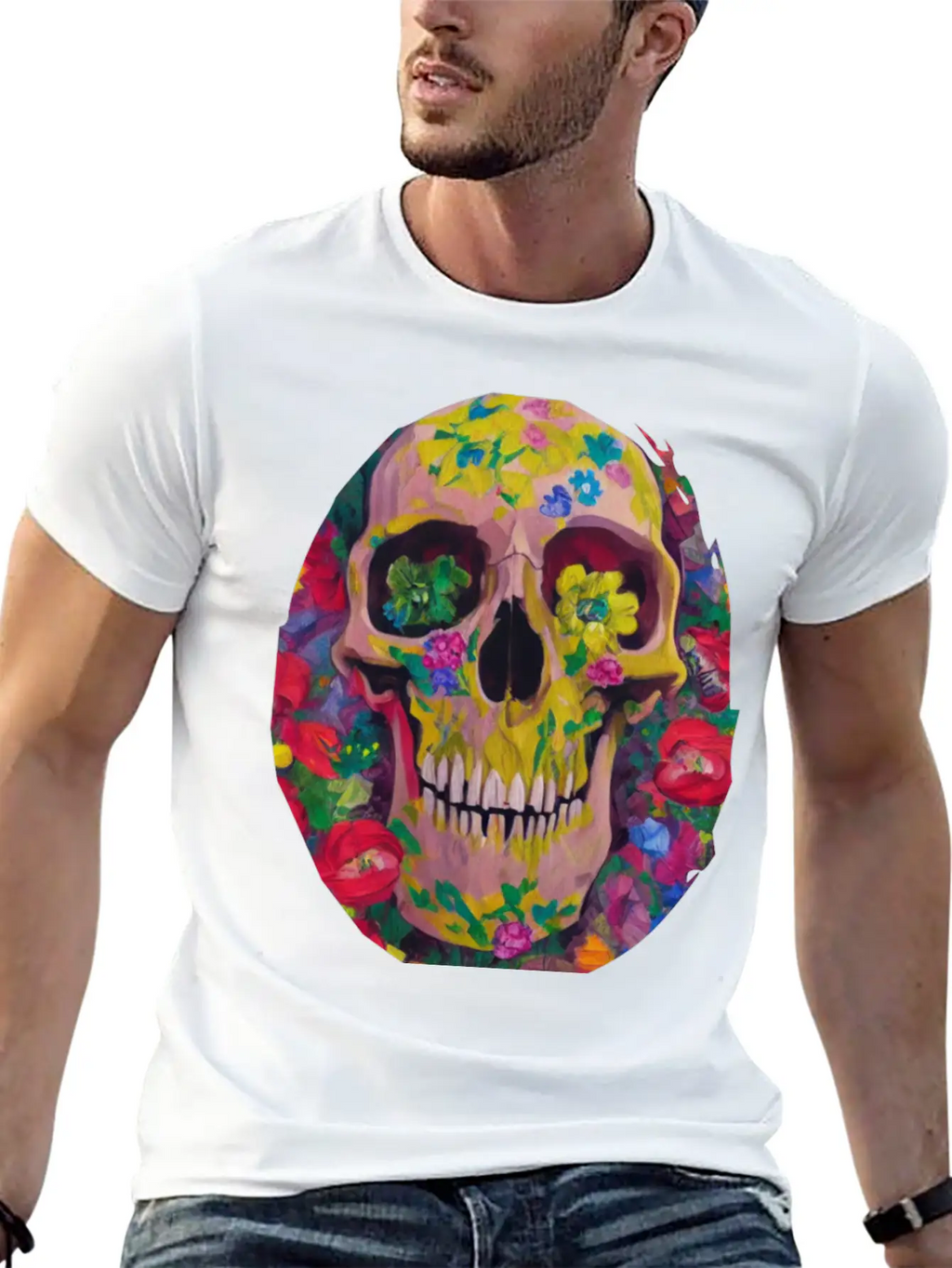 Skull And Botany - Great Smile! Breathable Soft Cotton T-Shirt – Timeless Casual Look